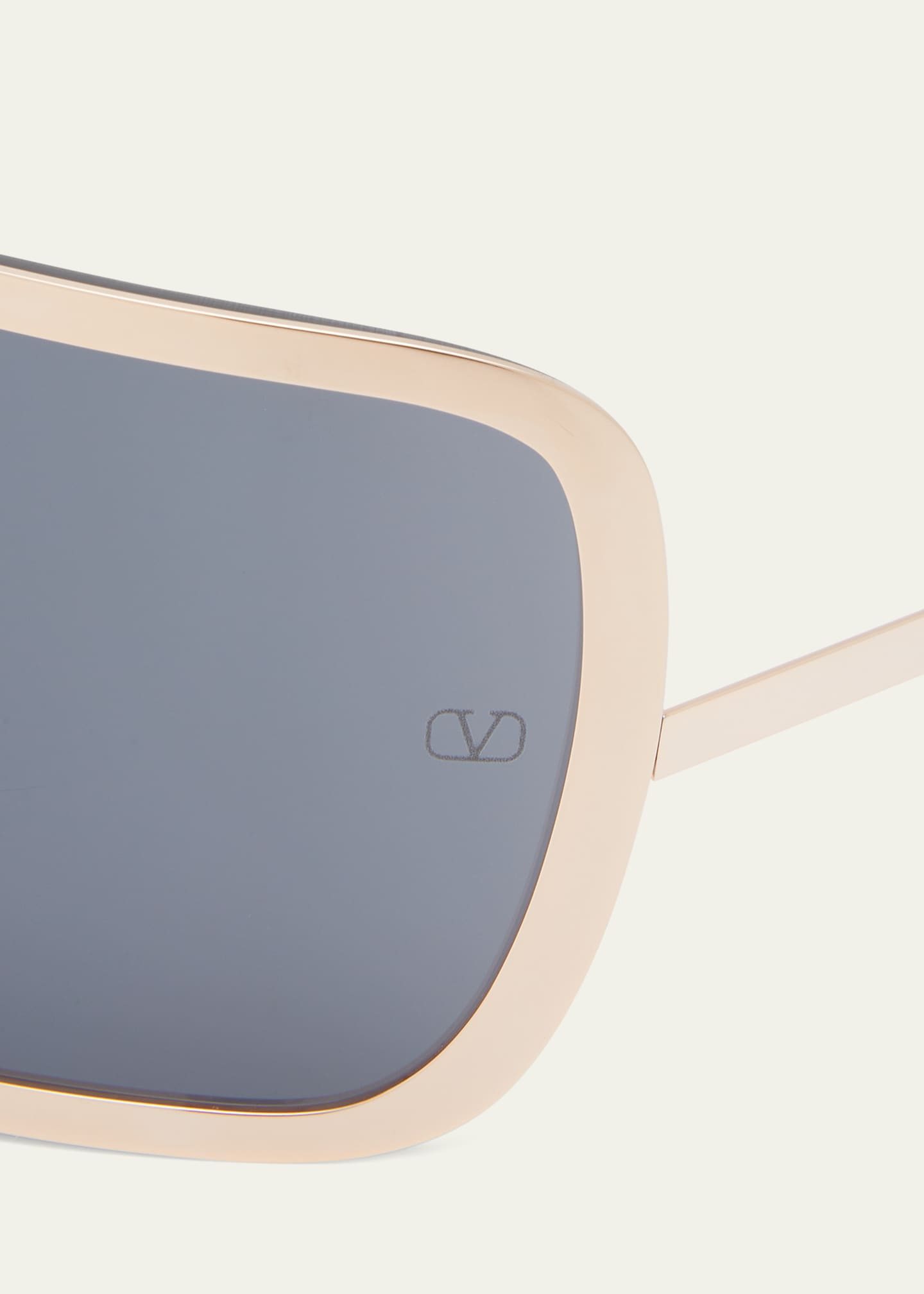 Valentino Garavani V-Romask Shield Titanium & Acetate