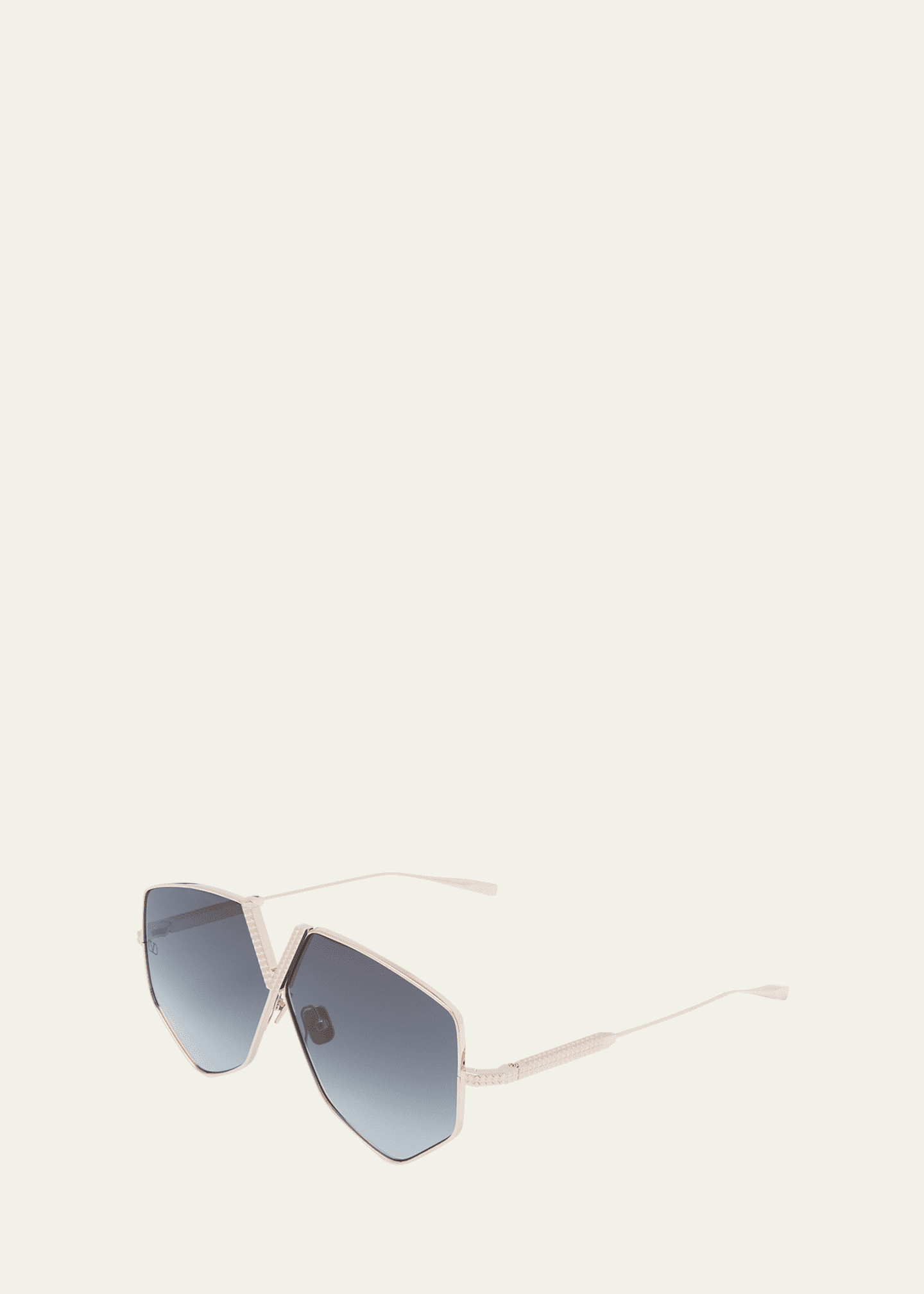 Valentino Garavani V-Hexagon Titanium Sunglasses - Bergdorf Goodman