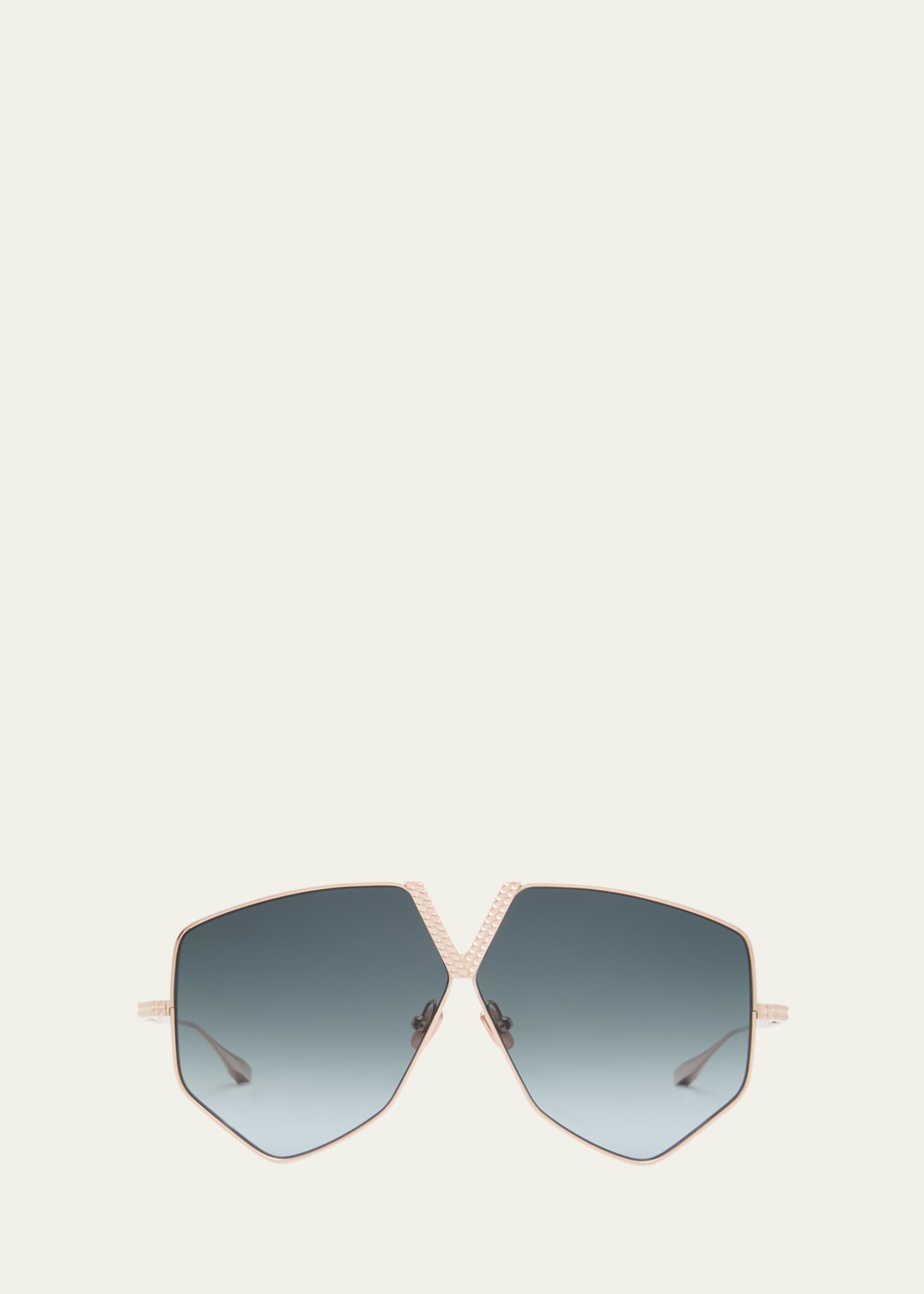 Valentino Garavani V Hexagon Titanium Sunglasses Bergdorf Goodman