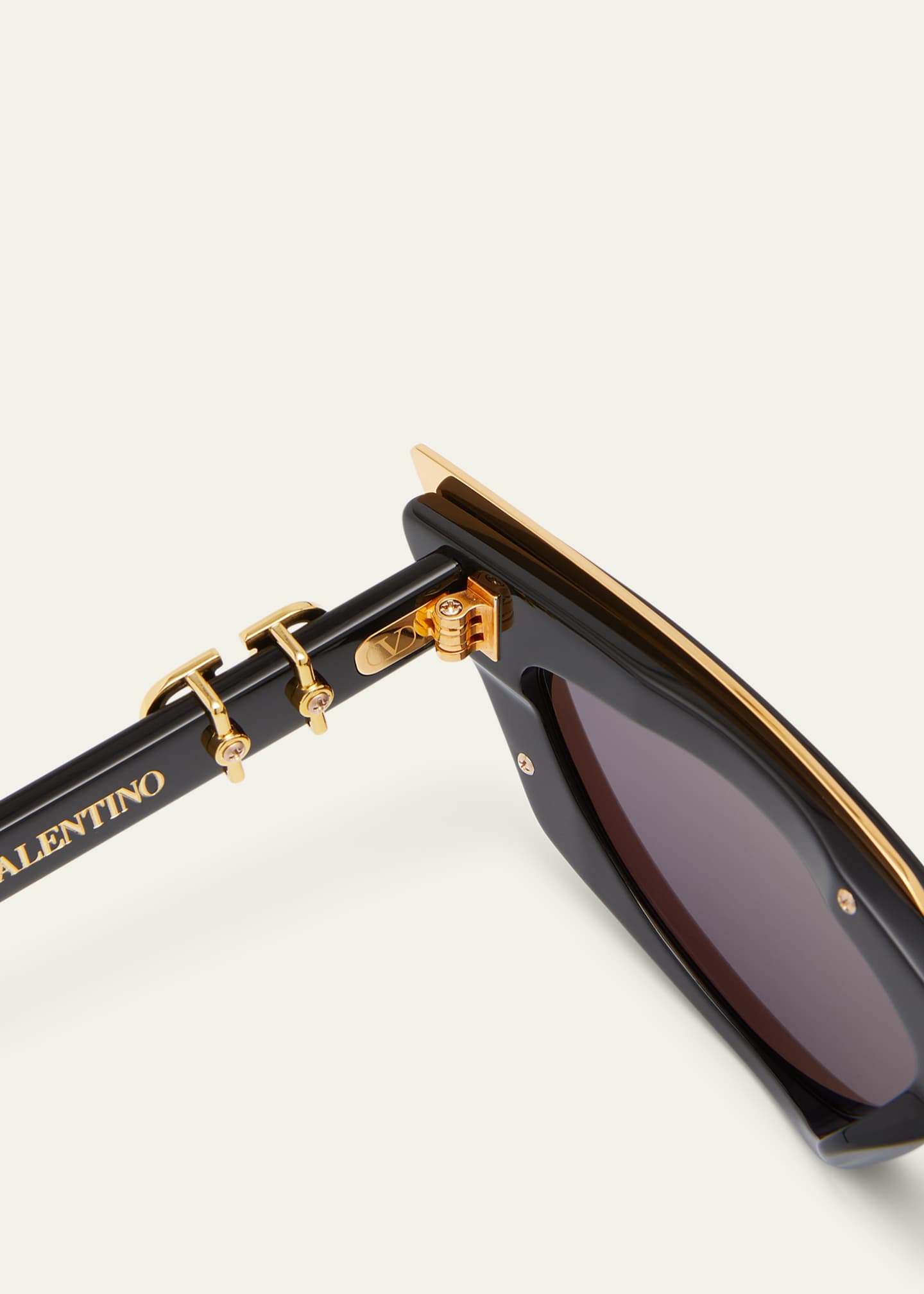 Valentino Garavani V-Goldcut I Cat-Eye Acetate & Titanium