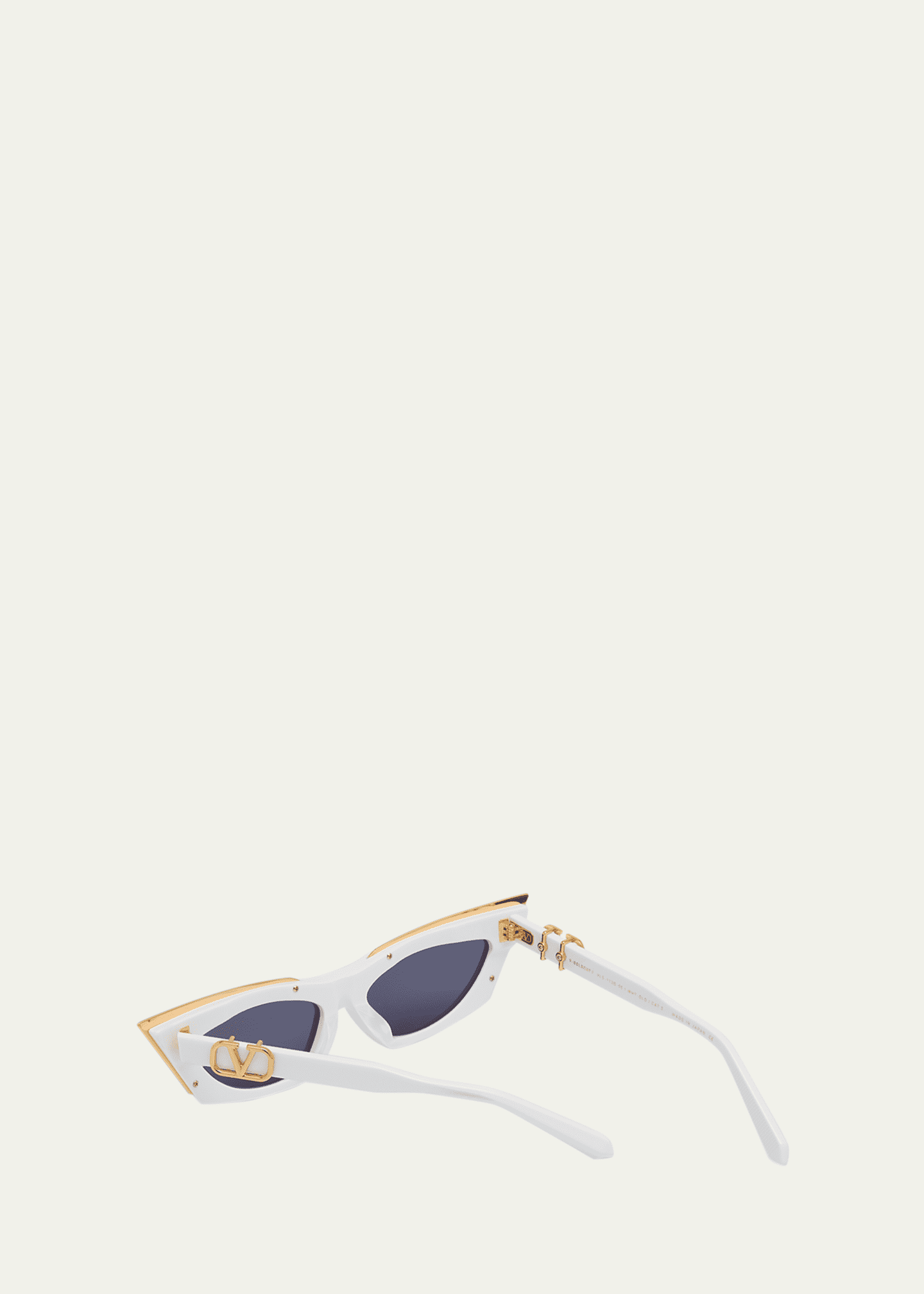 サングラス VALENTINO GARAVANI White Acetate V-Grace Sunglasses Valentino Garavani White Acetate V-grace Sunglasses