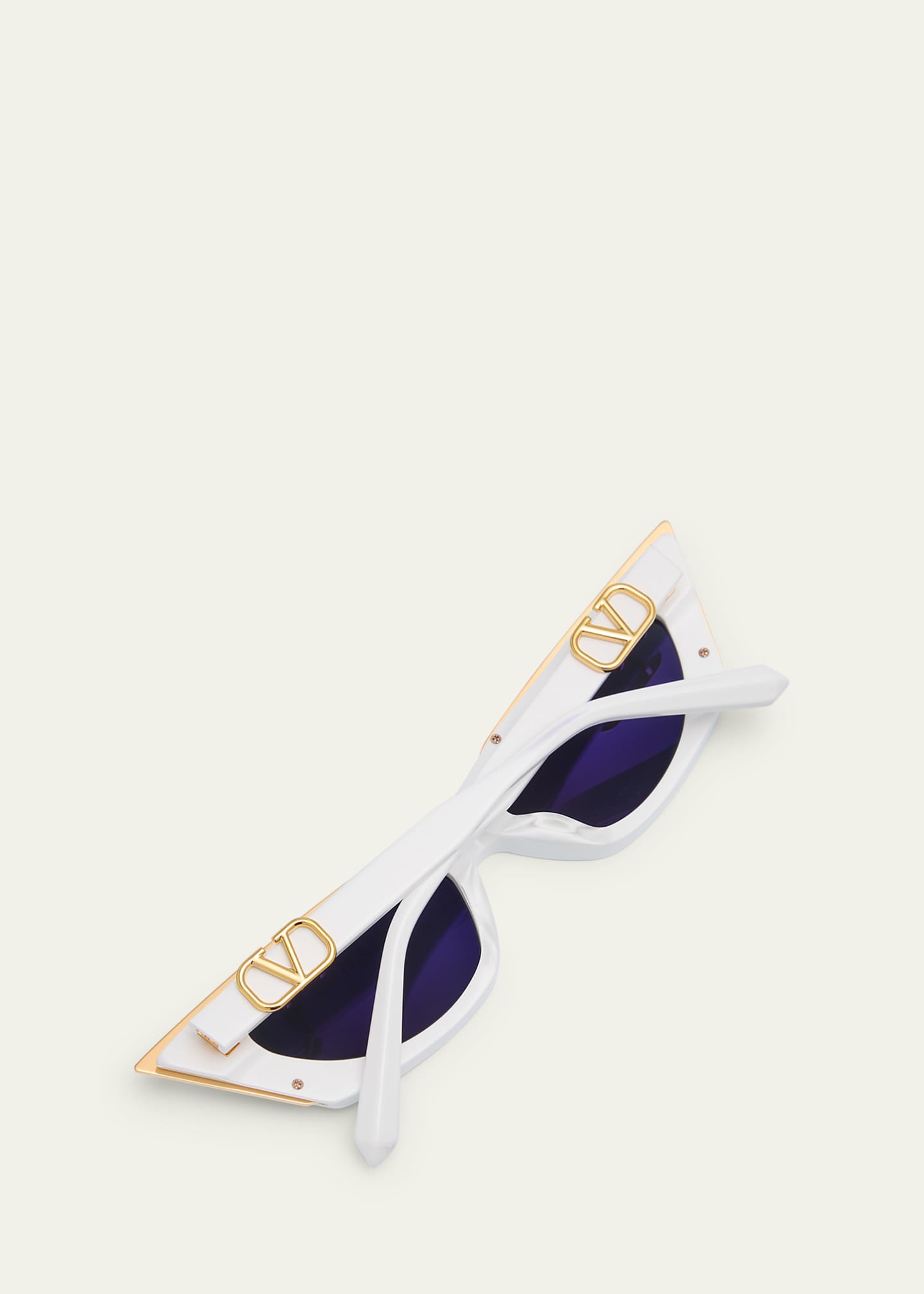 Valentino Garavani V-Goldcut I Acetate & Titanium Cat-Eye