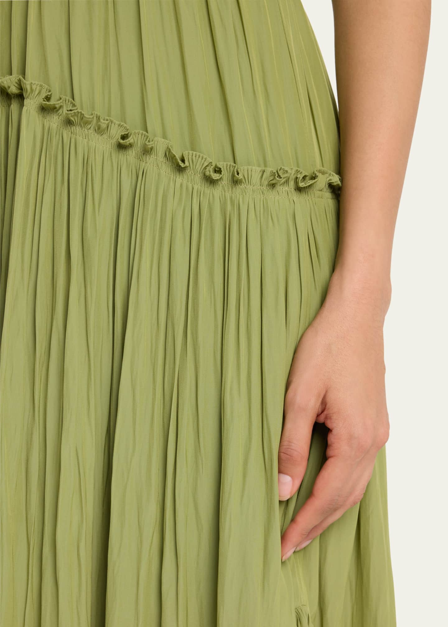 Ramy Brook Cleo Gathered Handkerchief Midi Dress Image 5 of 5