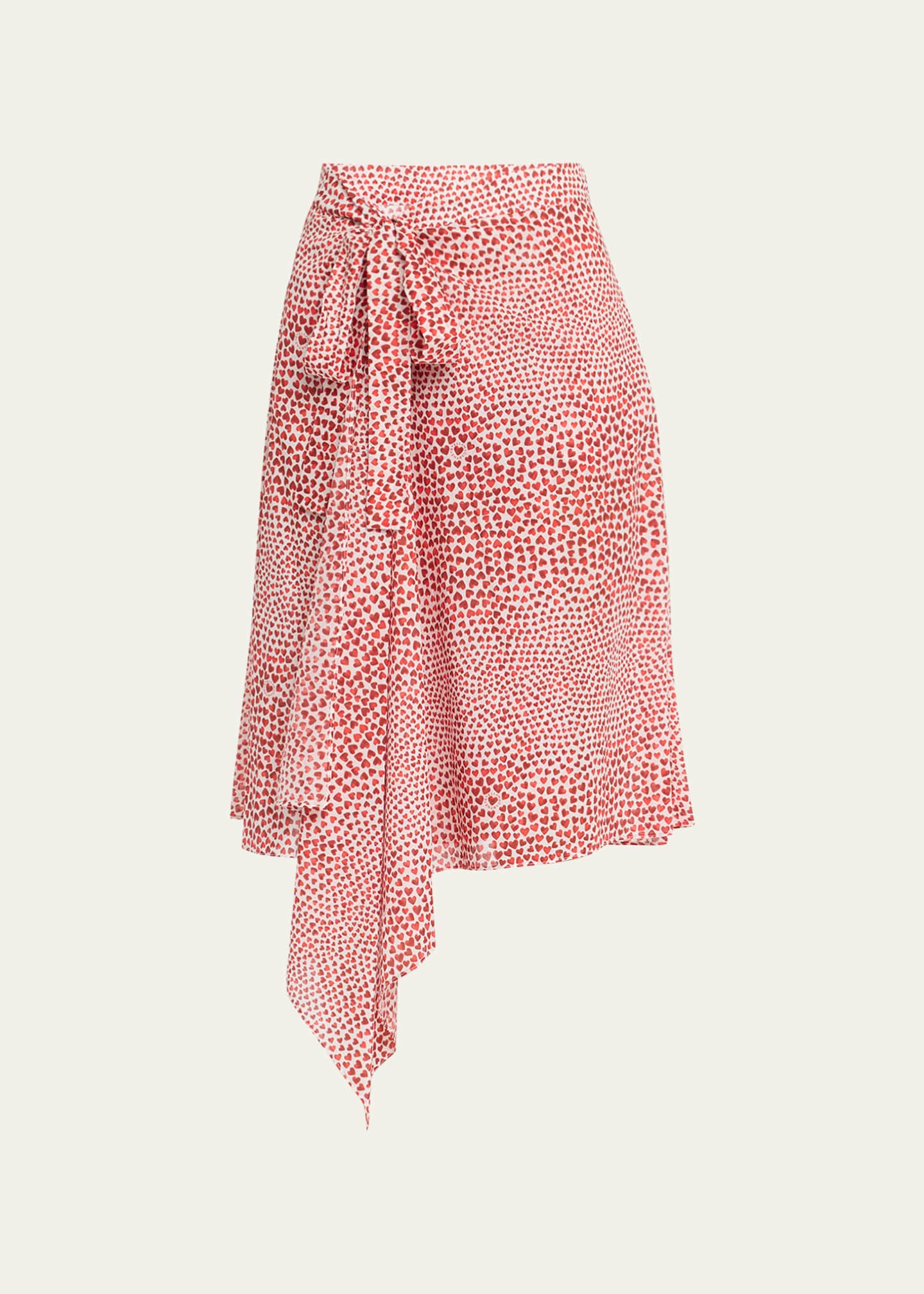 Stella McCartney HeartPrint Wrap Skirt Bergdorf Goodman