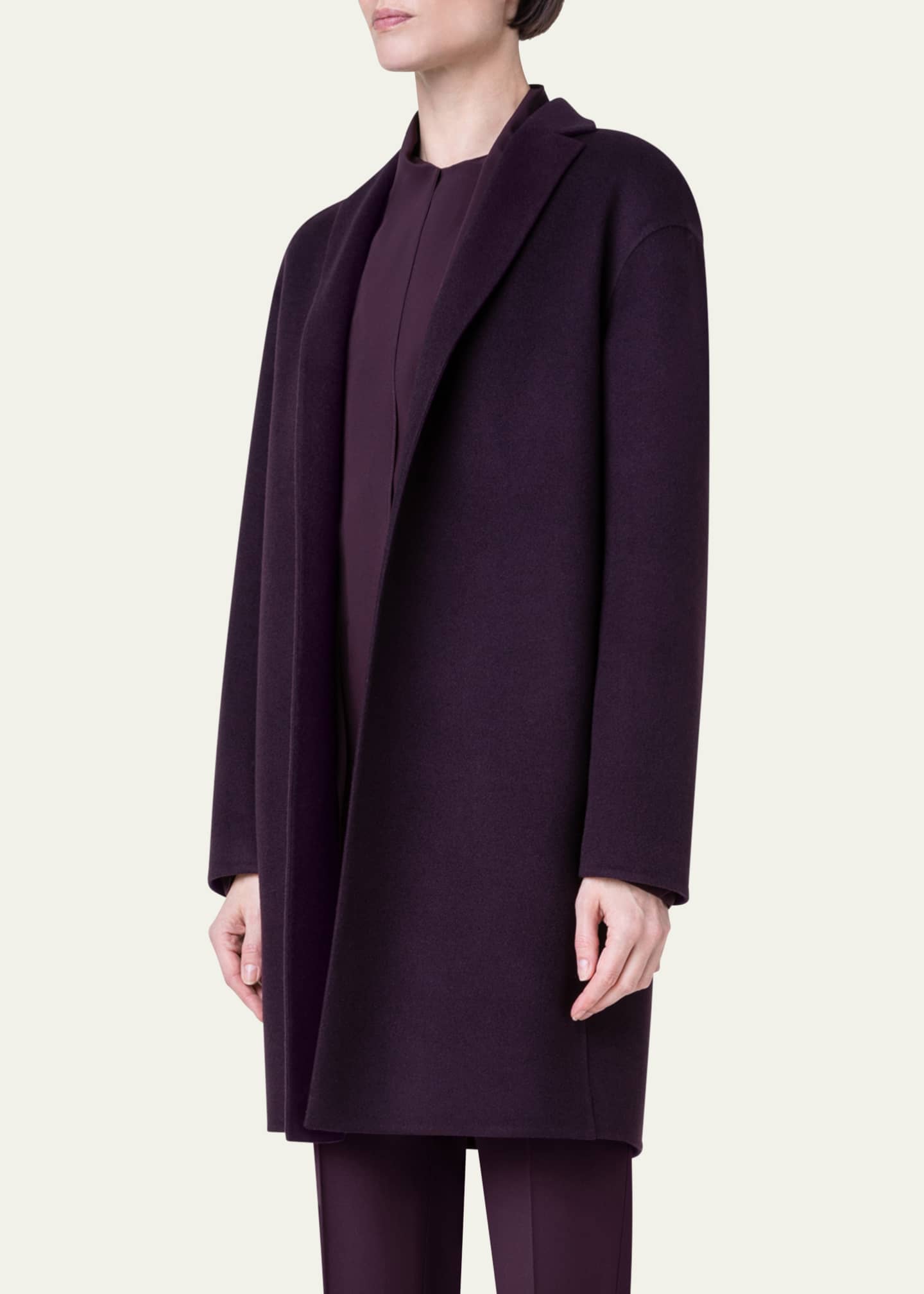 Akris Two Tone Cashmere Top Coat