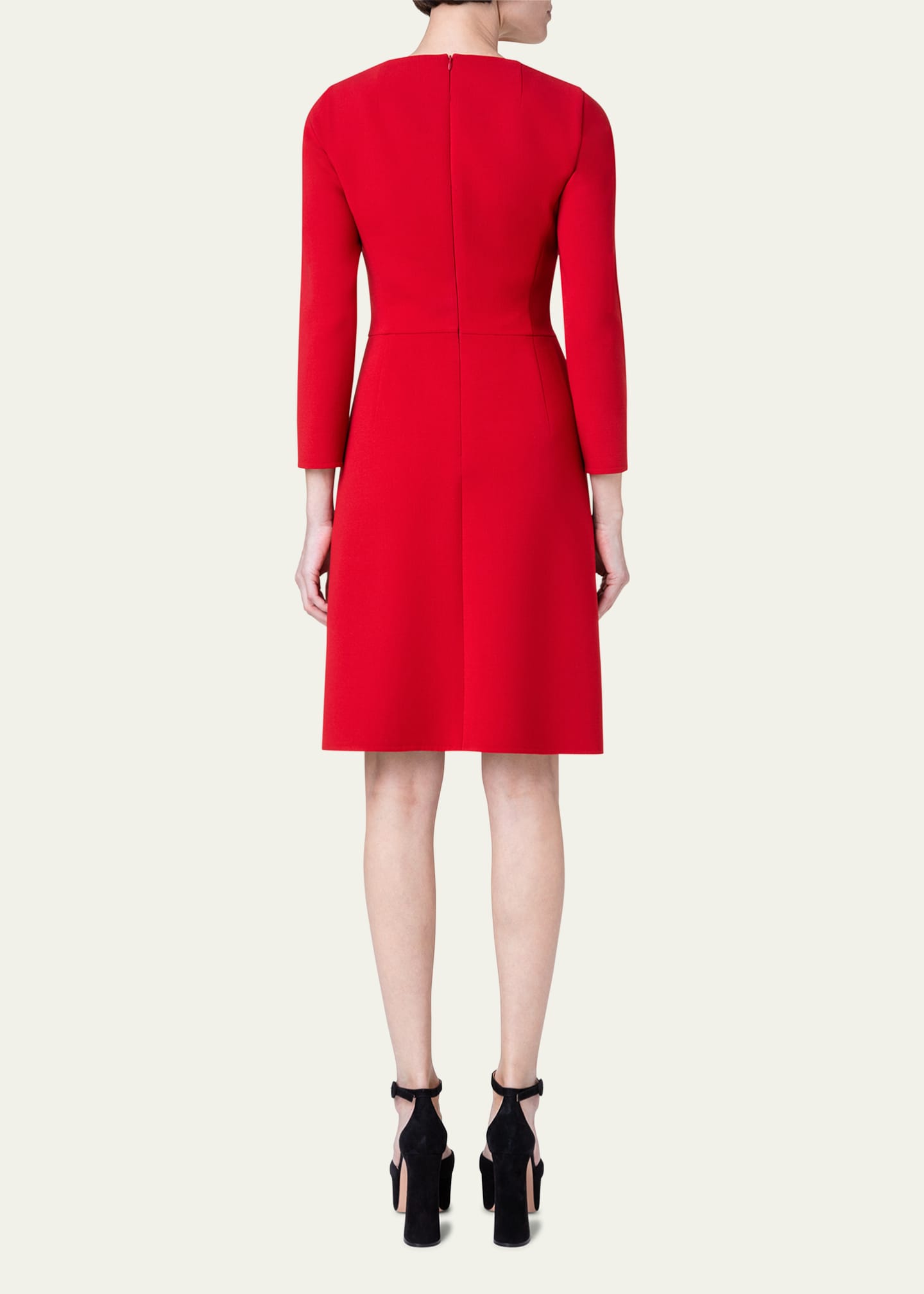 Akris Double-Face Wool Short Dress - Bergdorf Goodman