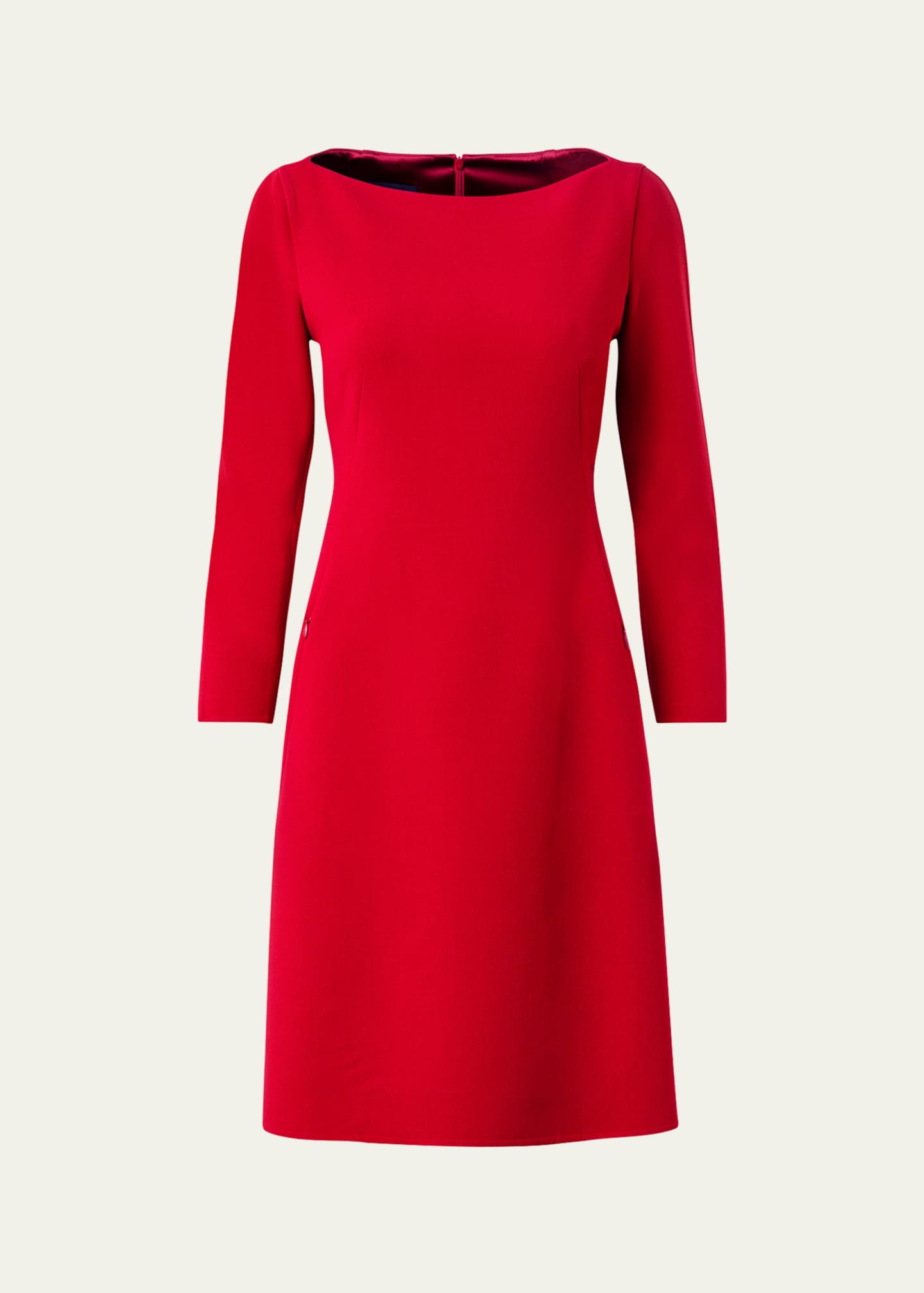 Akris Double-Face Wool Short Dress - Bergdorf Goodman