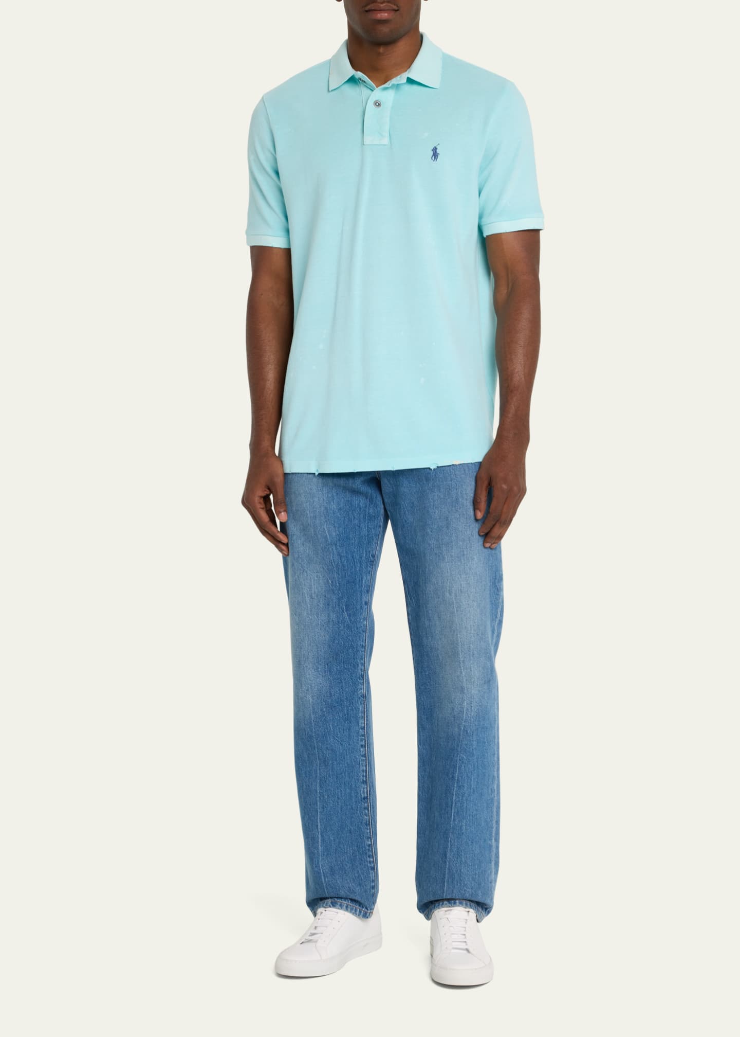 Ralph Lauren Weathered Polo Shirt Green
