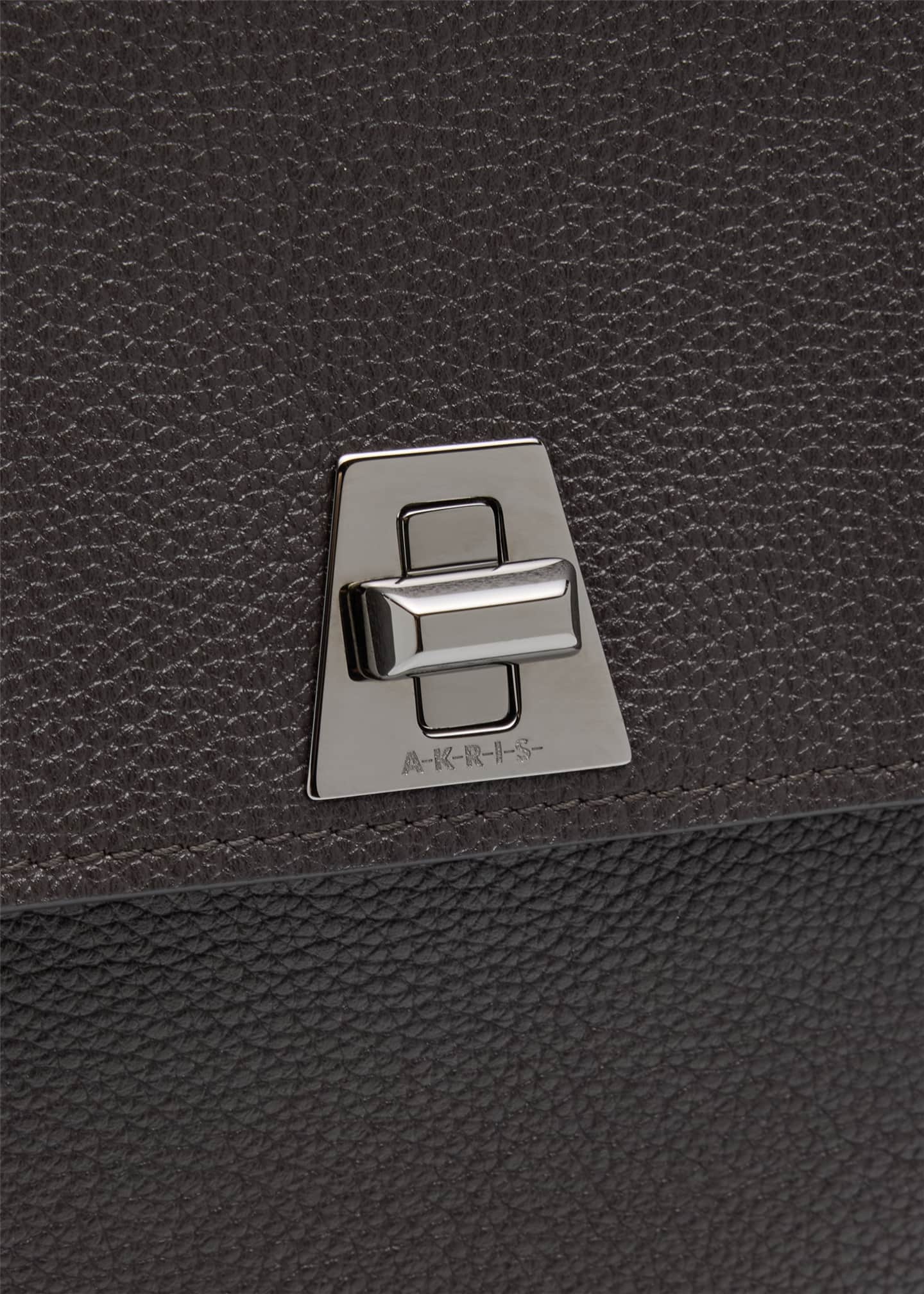 Akris Anouk Medium Flap Leather Messenger Bag Image 6 of 6