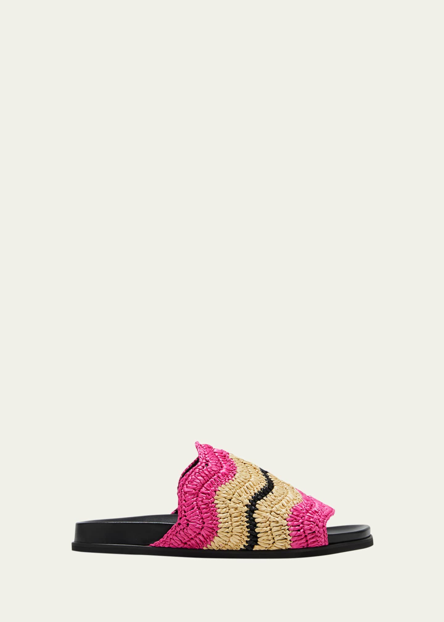 Marni Colorblock Woven Slide Sandals Bergdorf Goodman
