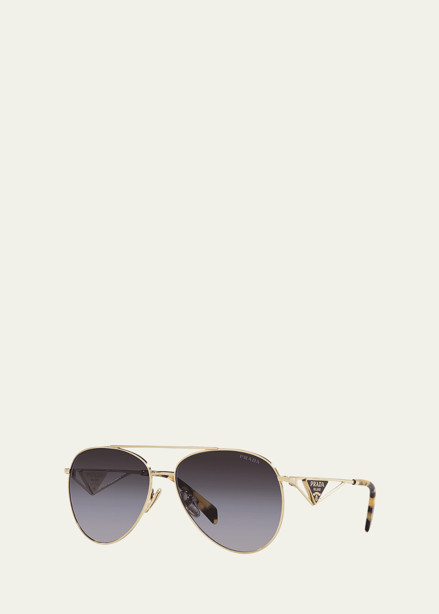 Prada PR 73ZS Steel & Acetate Aviator Sunglasses Bergdorf Goodman