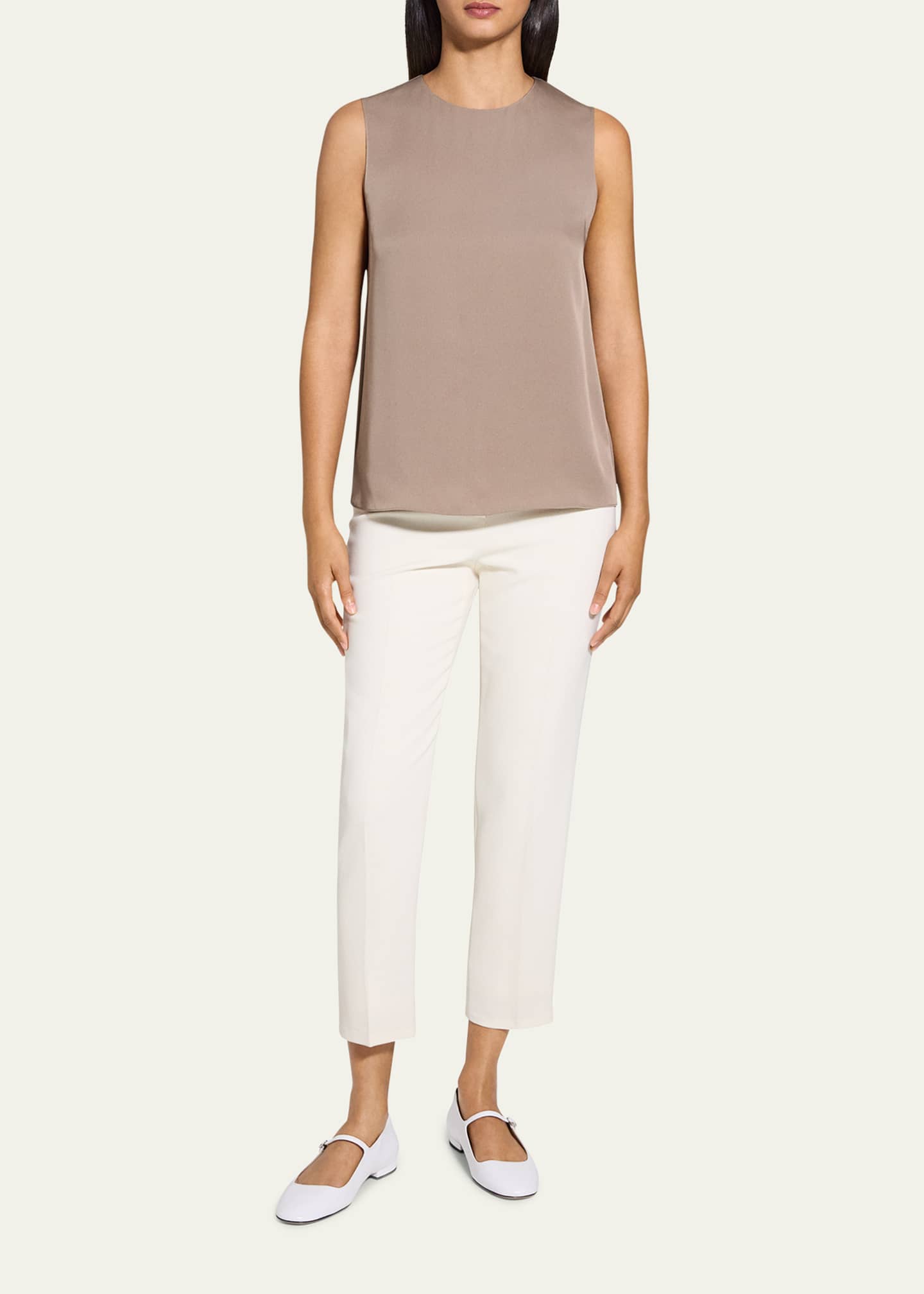 Theory Silk Straight Shell Top Image 2 of 5