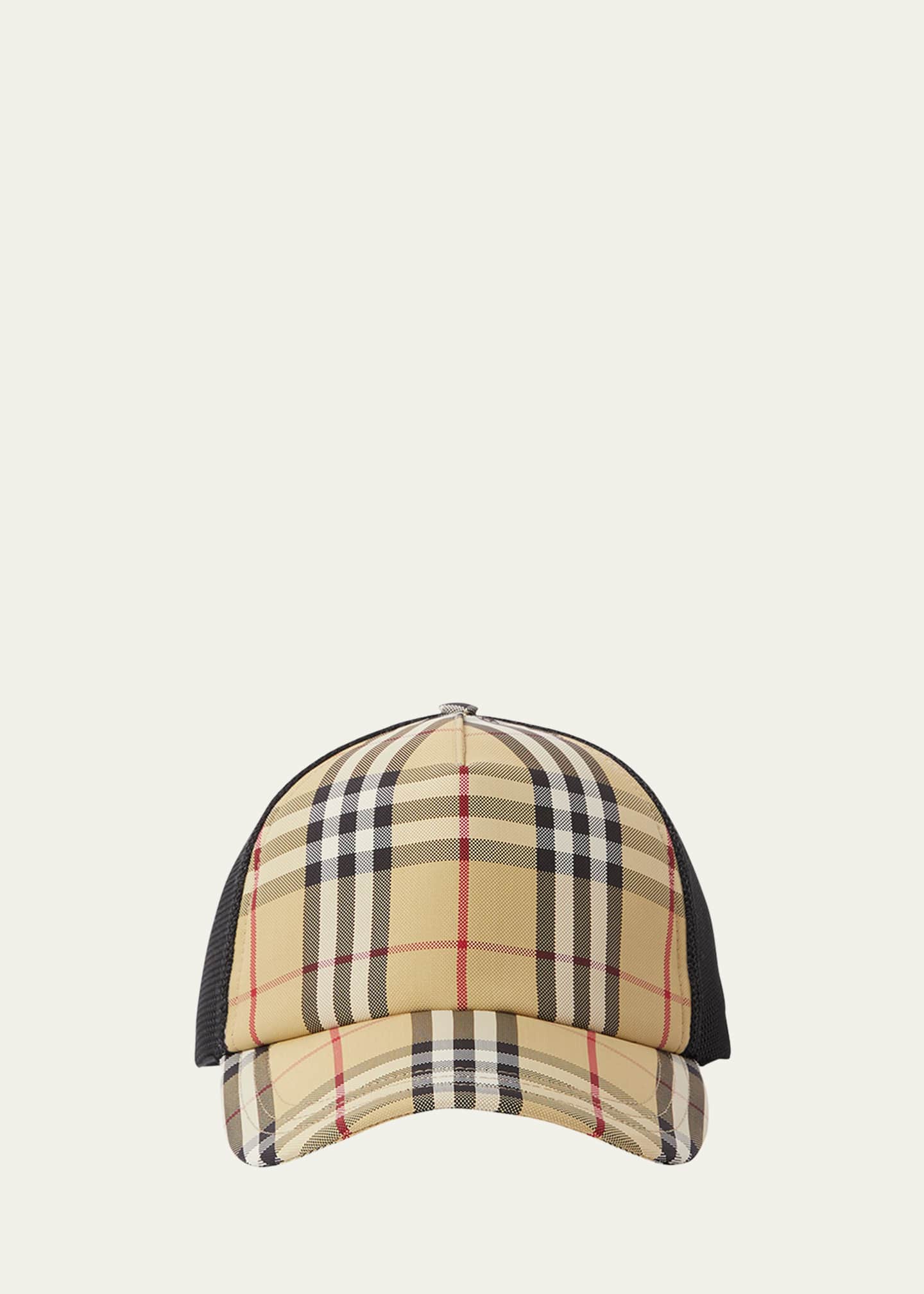 Burberry Men's Check Pattern Baseball Hat