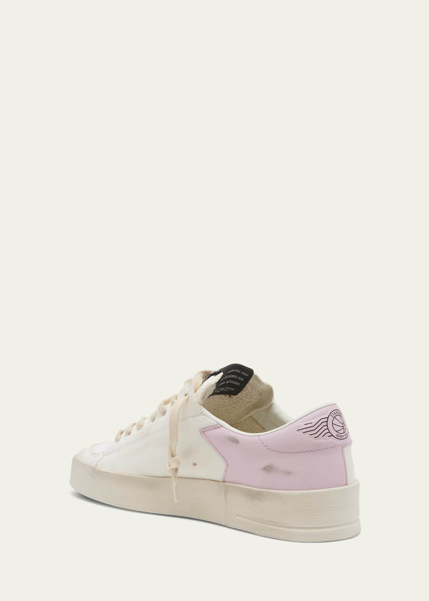 Golden Goose Stardan Leather Net Low-Top Sneakers Image 4 of 5