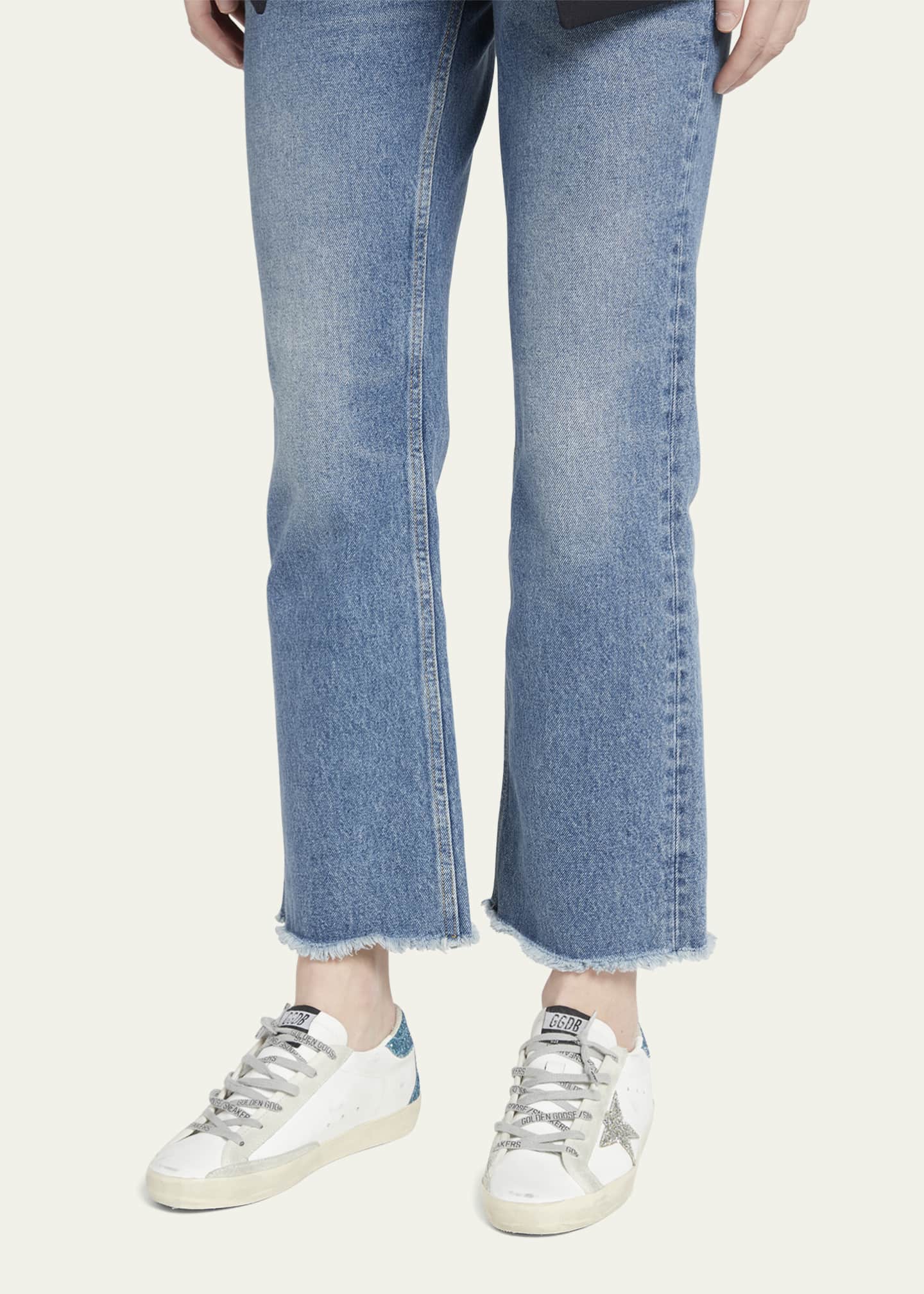Superstar Leather Glitter Low-Top Sneakers