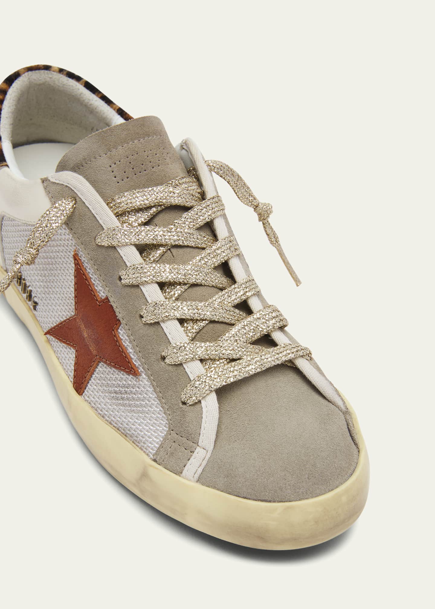 Superstar Leather Net Low-Top Sneakers