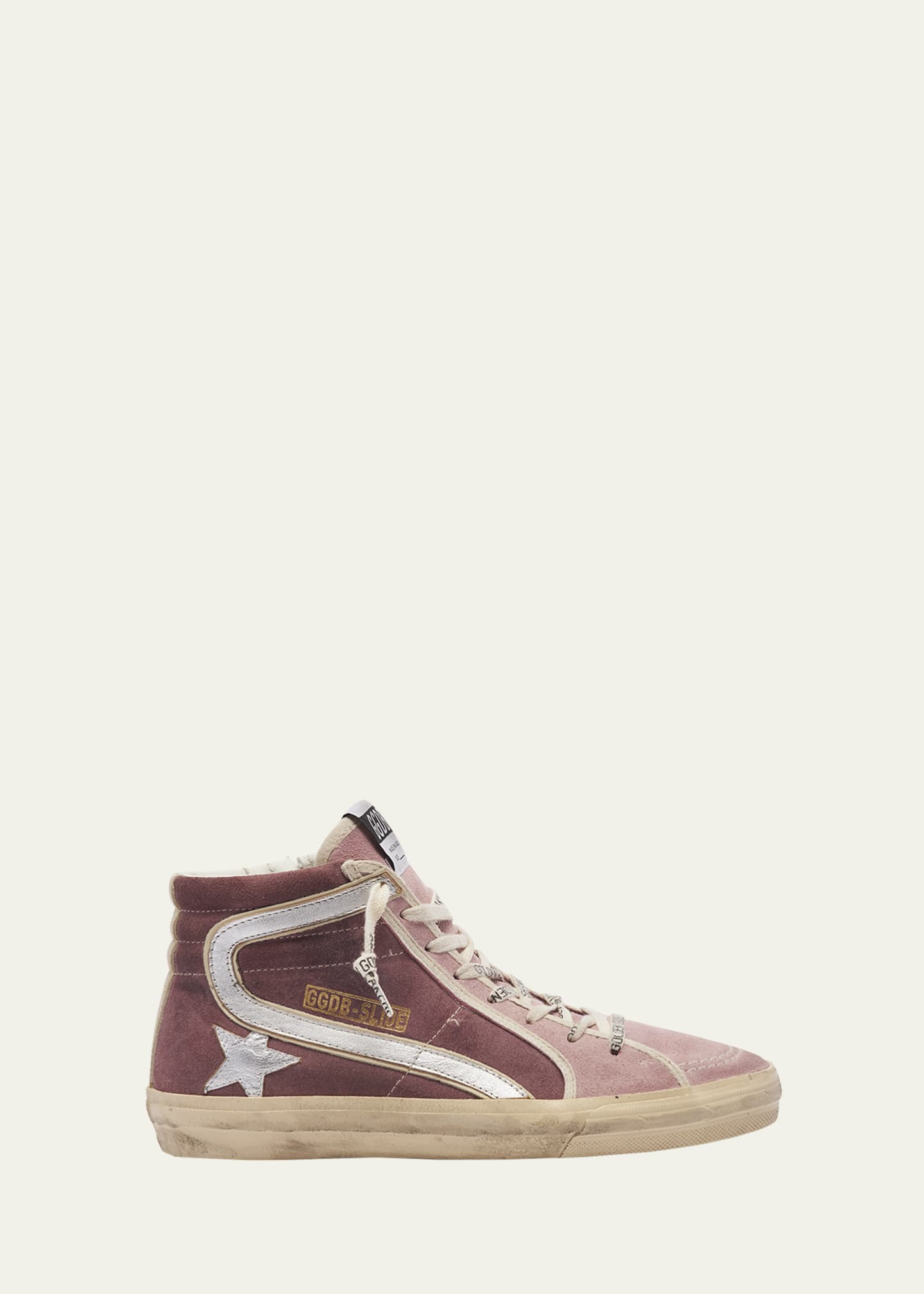 Golden Goose Slide Mid-Top Suede Sneakers Image 1 of 5