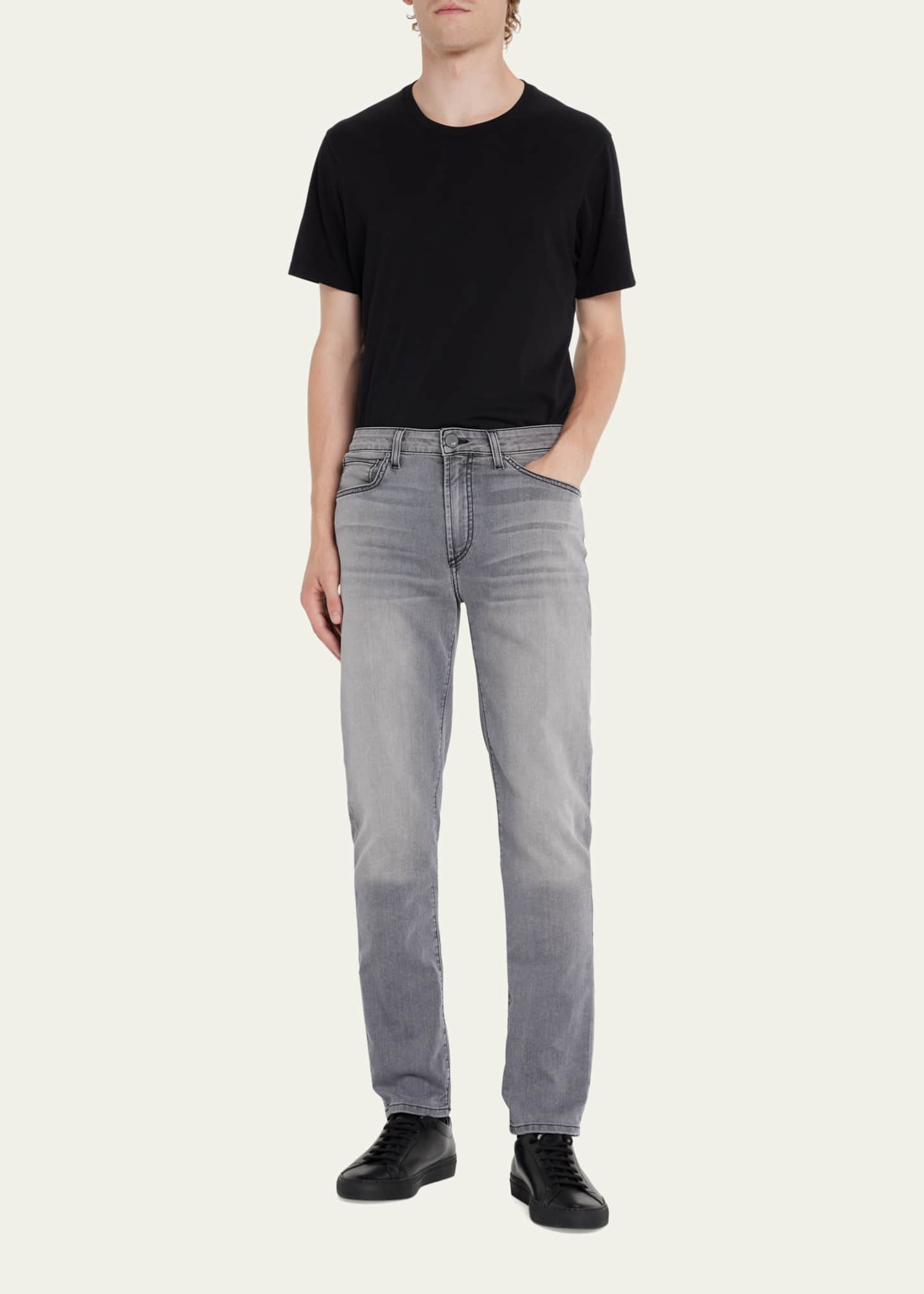 monfrere Men s Brando Grey Wash Straight Leg Jeans