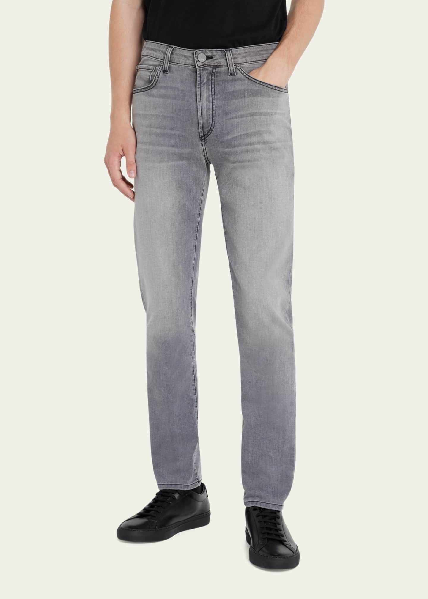 monfrere Men s Brando Grey Wash Straight Leg Jeans Bergdorf Goodman