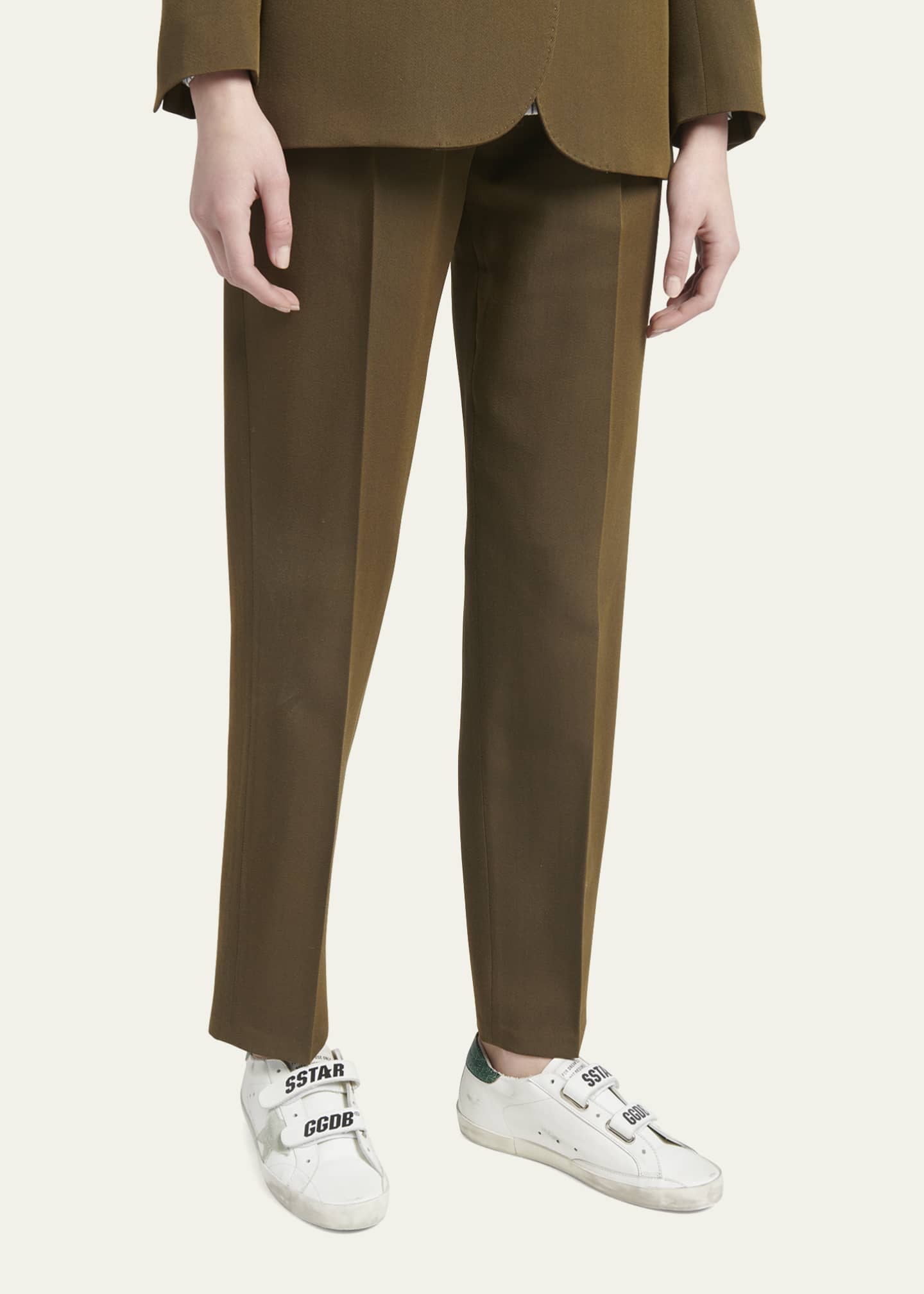 Golden Goose Old School Dual-Grip Leather Sneakers Image 2 of 5