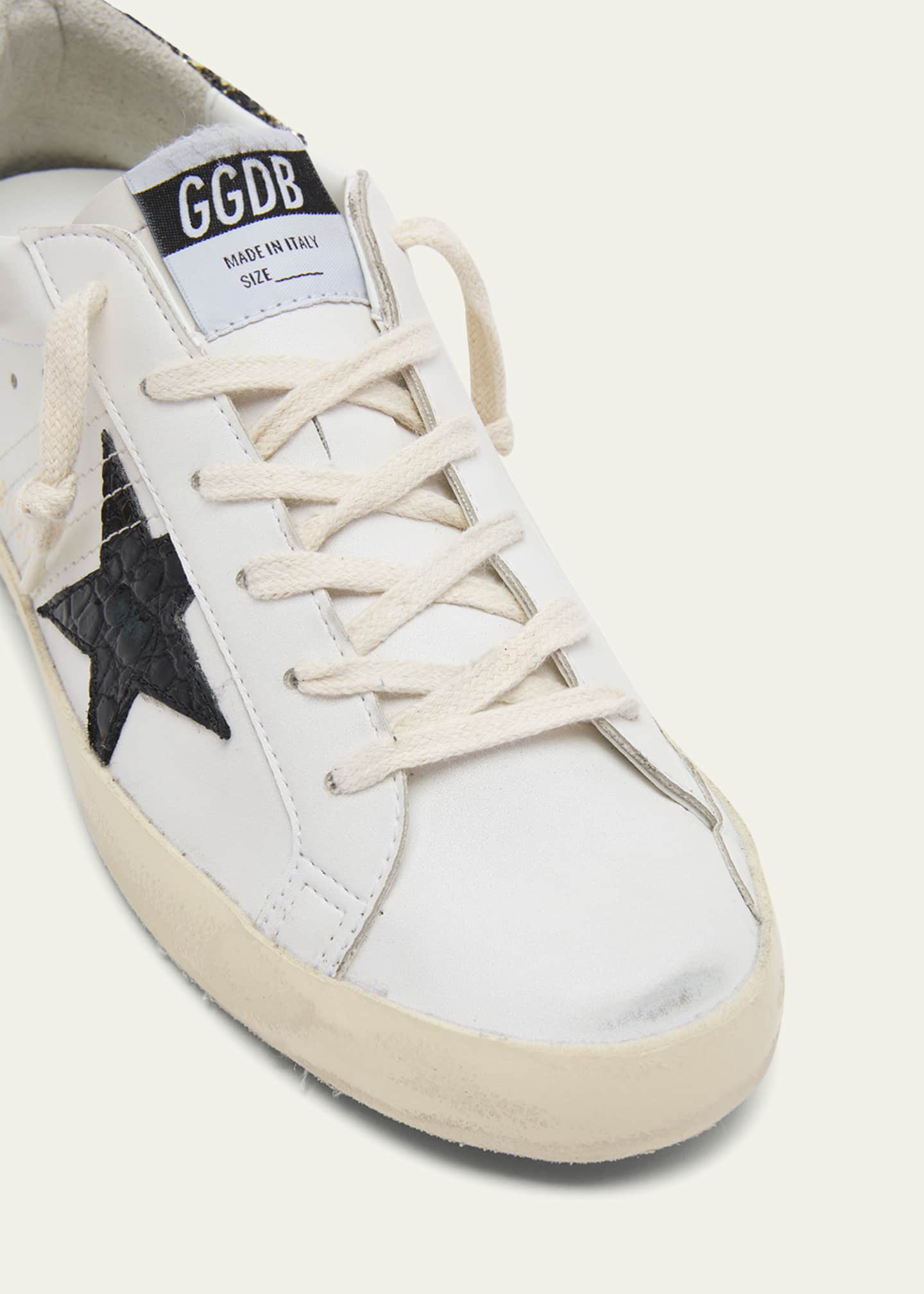 Golden Goose Superstar Mixed Leather Low-Top Sneakers Image 5 of 5