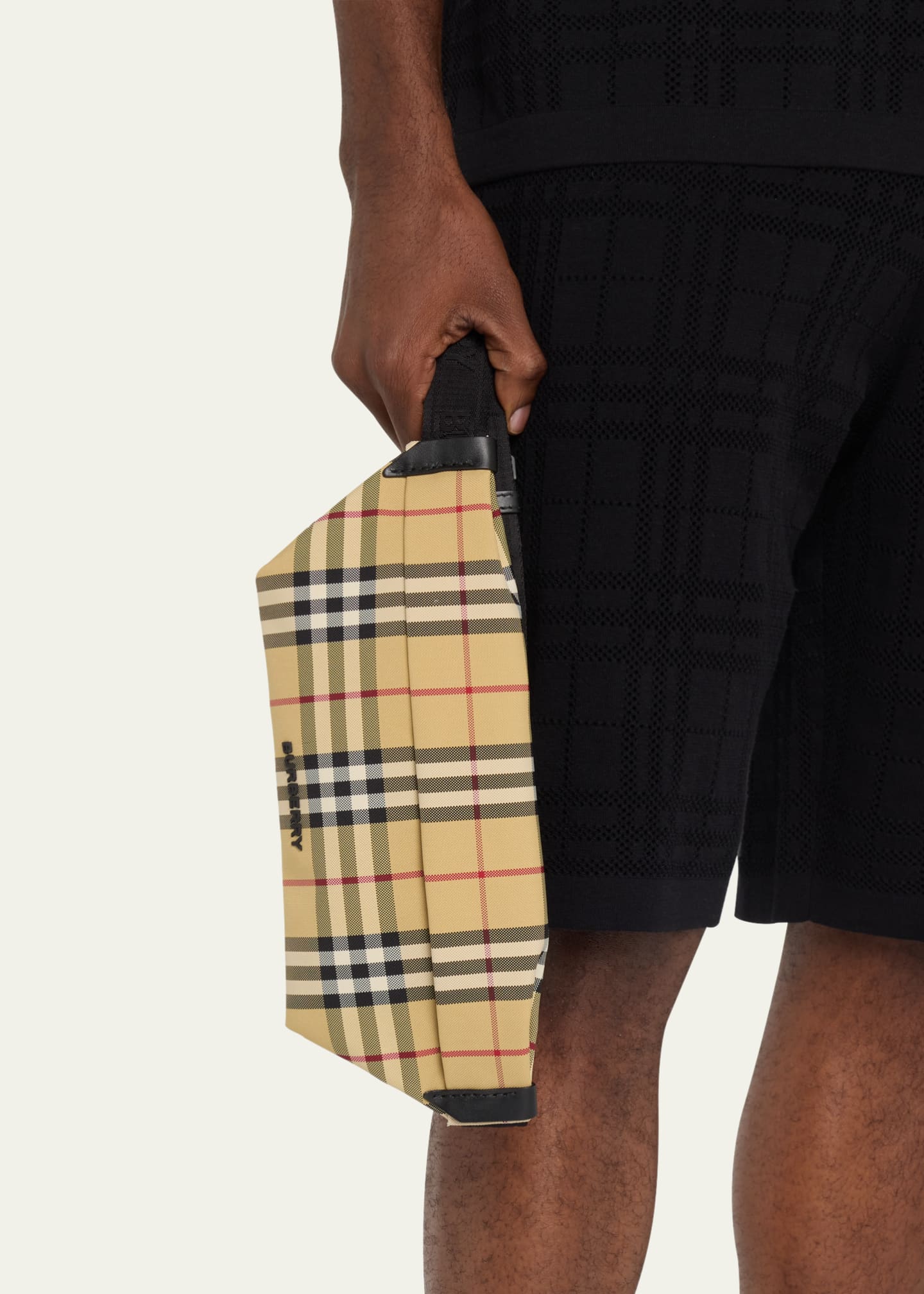 Stevie Checked Belt Bag in Multicoloured - Burberry