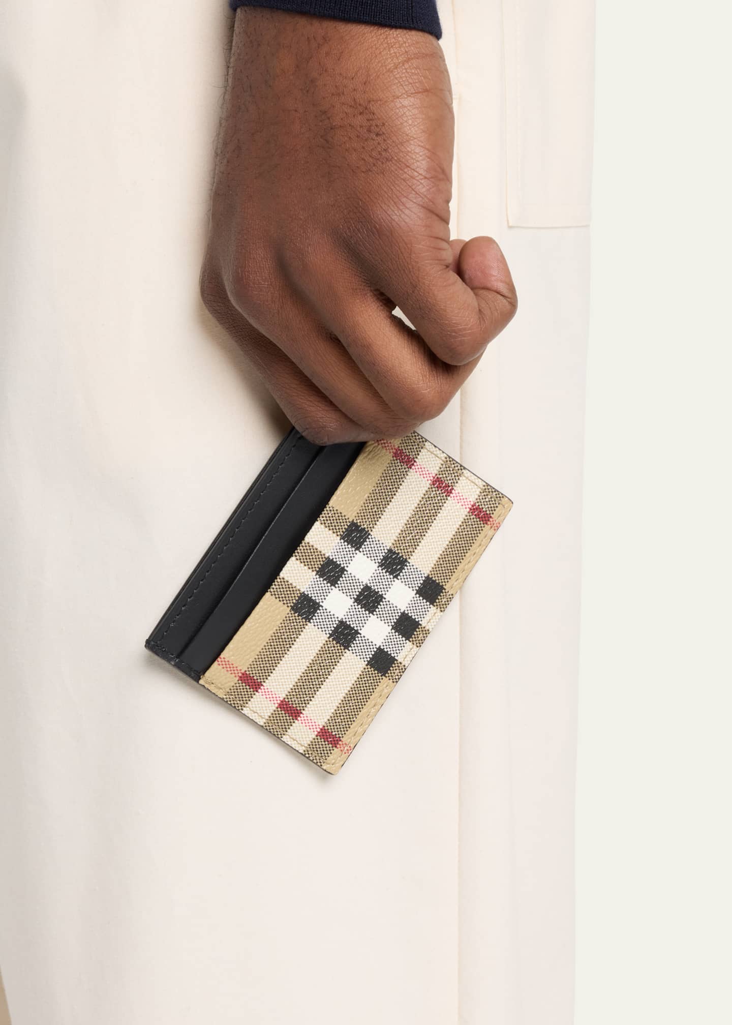 Men's Vintage Check Card Holder by Burberry