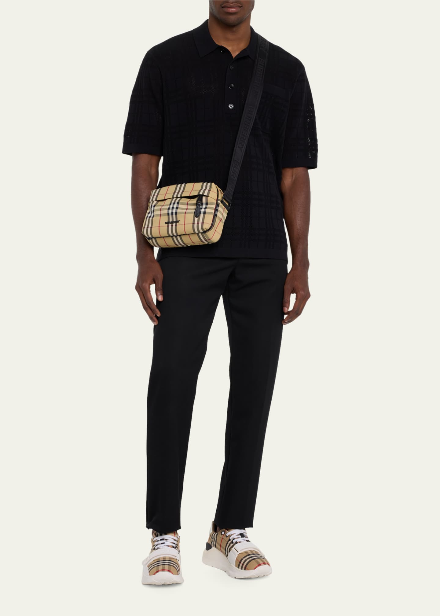 Burberry Men's Paddy Nylon Crossbody Bag Bergdorf Goodman