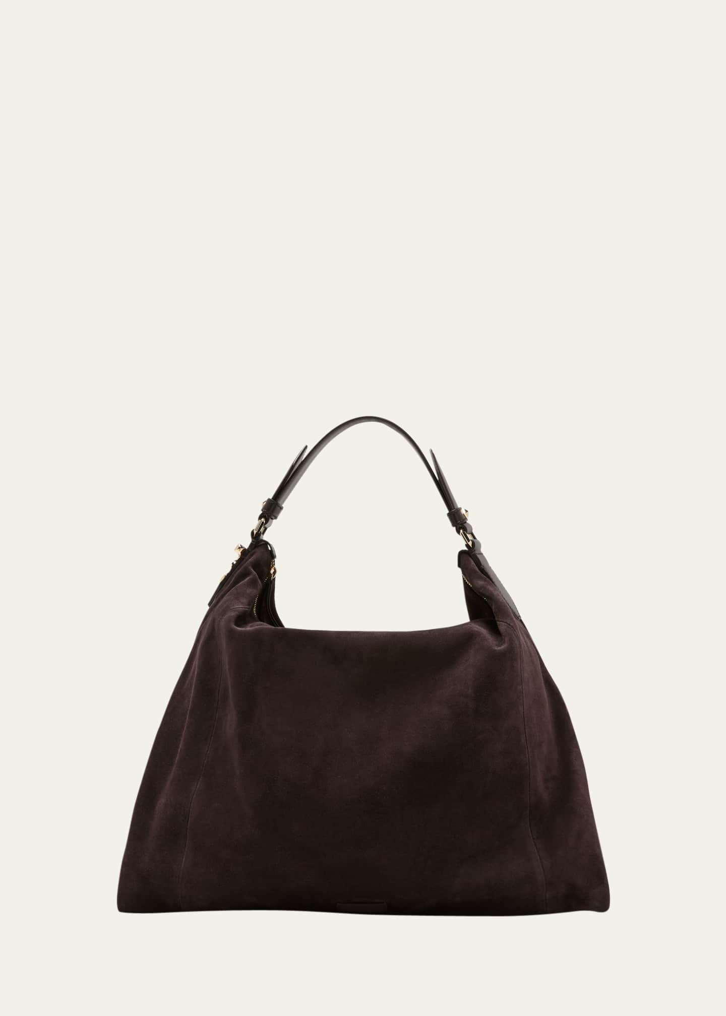 Jimmy Choo Ana Zip Suede Hobo Bag - Bergdorf Goodman