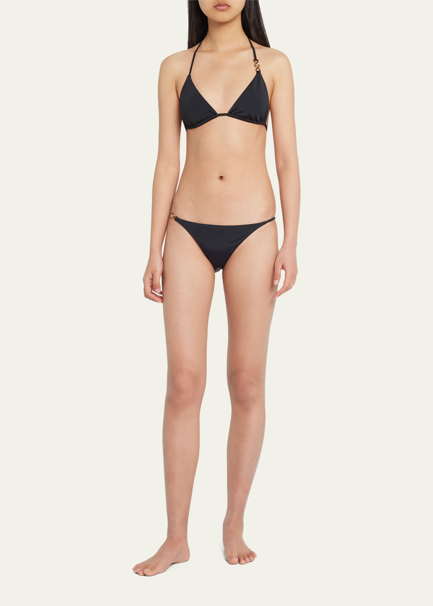 Versace Meduse Tri-Slider Bikini Top Image 2 of 5