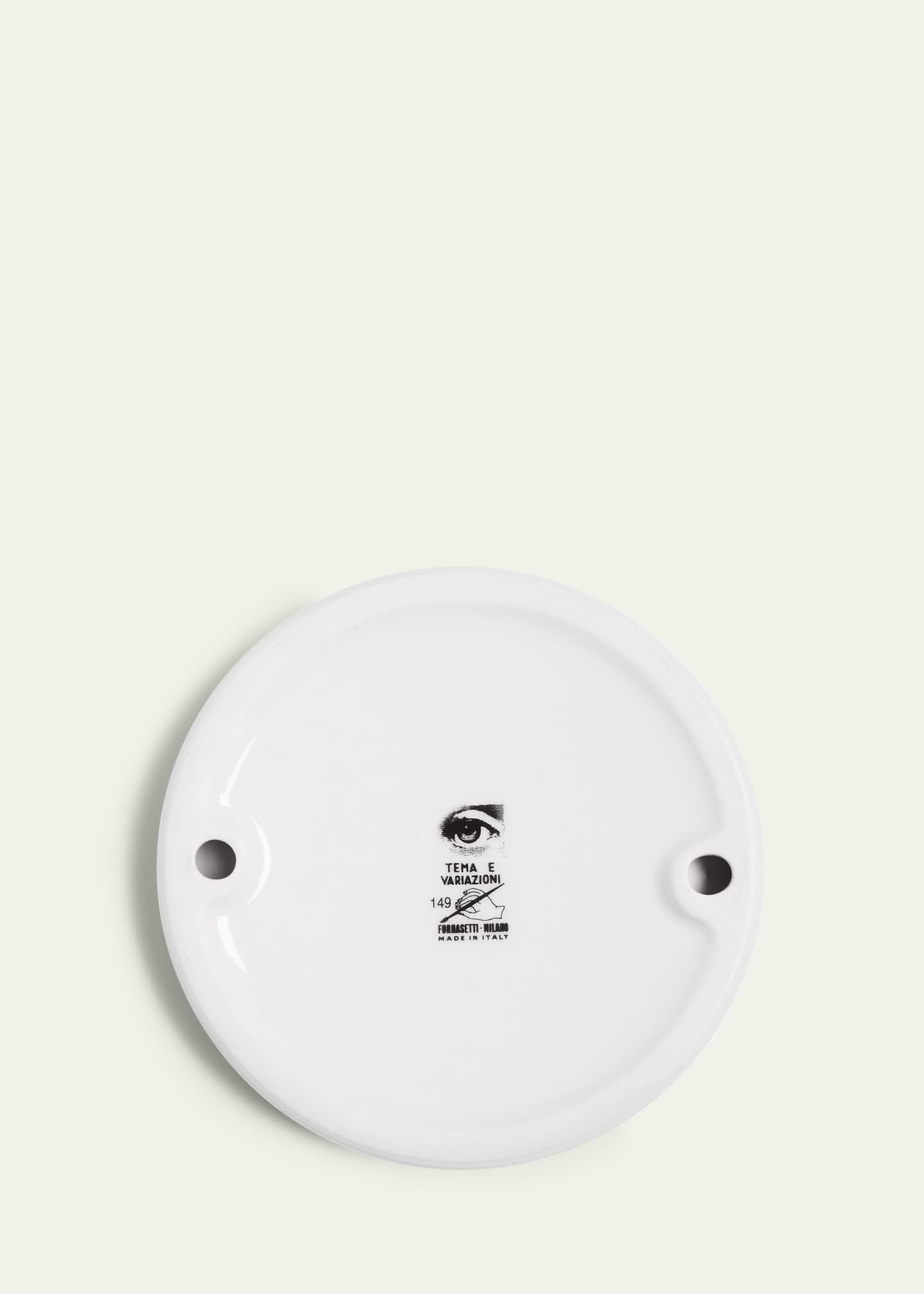 Fornasetti Tema E Variazioni No. 149 Round Ashtray Image 3 of 4