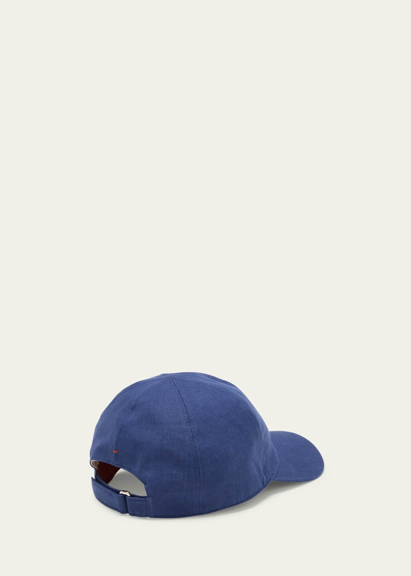 Loro Piana Men's Linen 6-Panel Baseball Hat Image 3 of 4