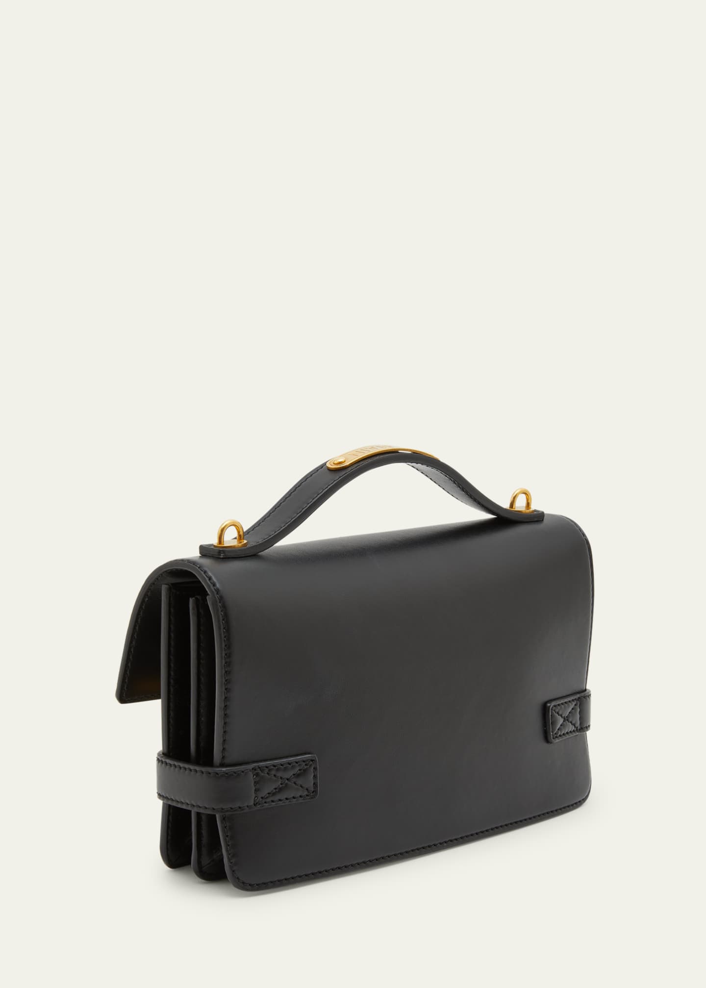 Balmain BBuzz 24 Shoulder Bag in Smooth Leather Image 3 of 5