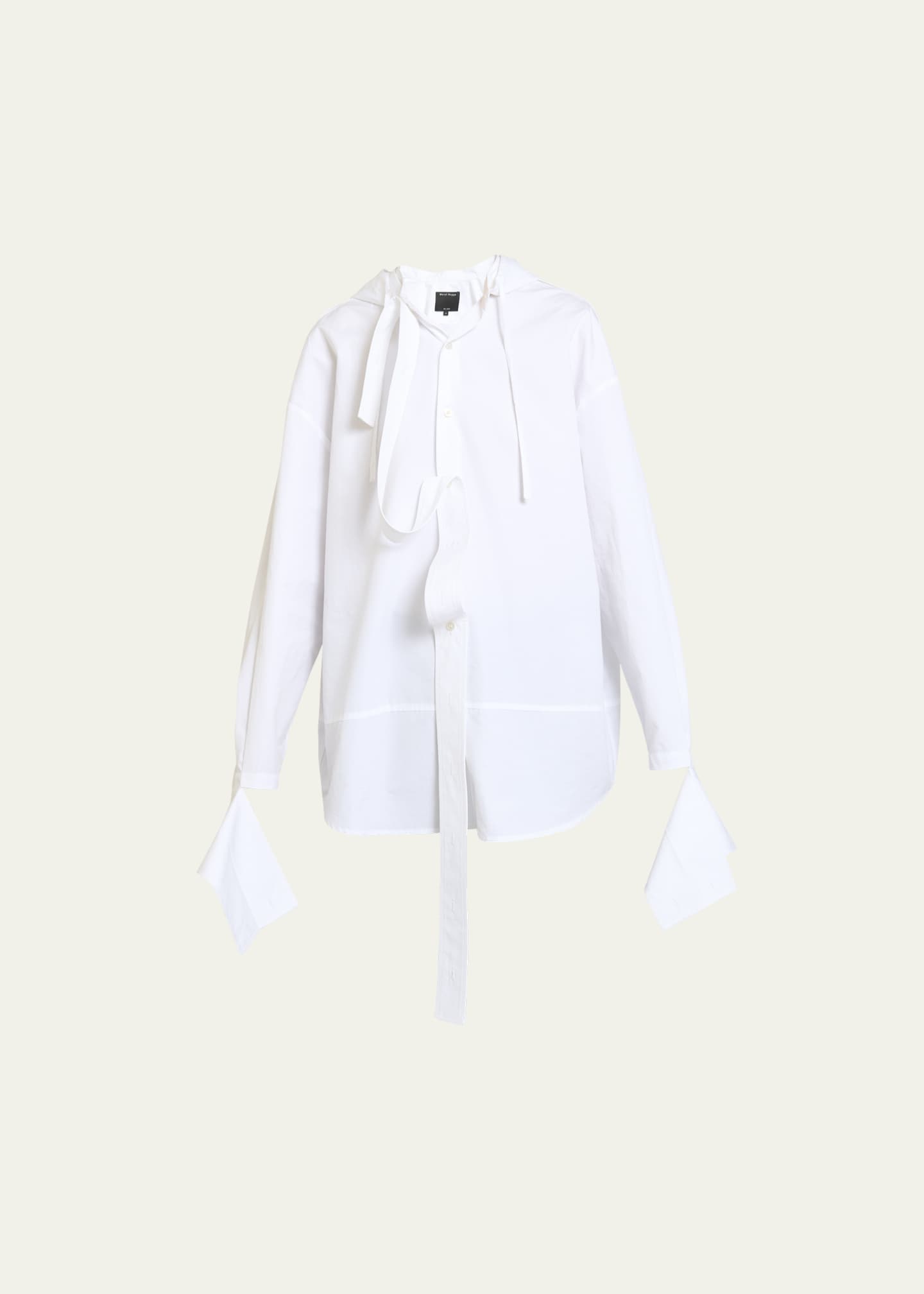 MERYLL ROGGE Hooded Deconstructed Shirt