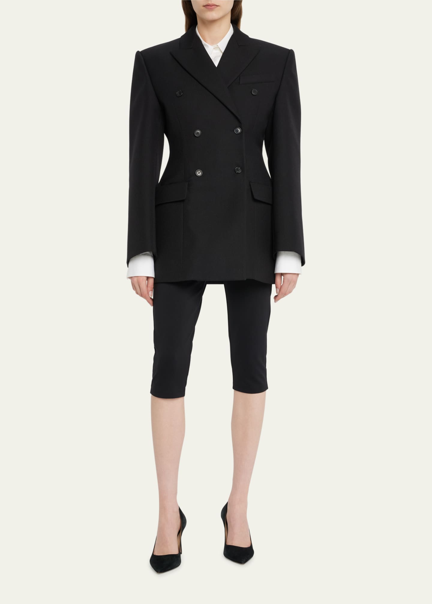 WARDROBE.NYC DoubleBreasted Contour Wool Blazer Bergdorf Goodman