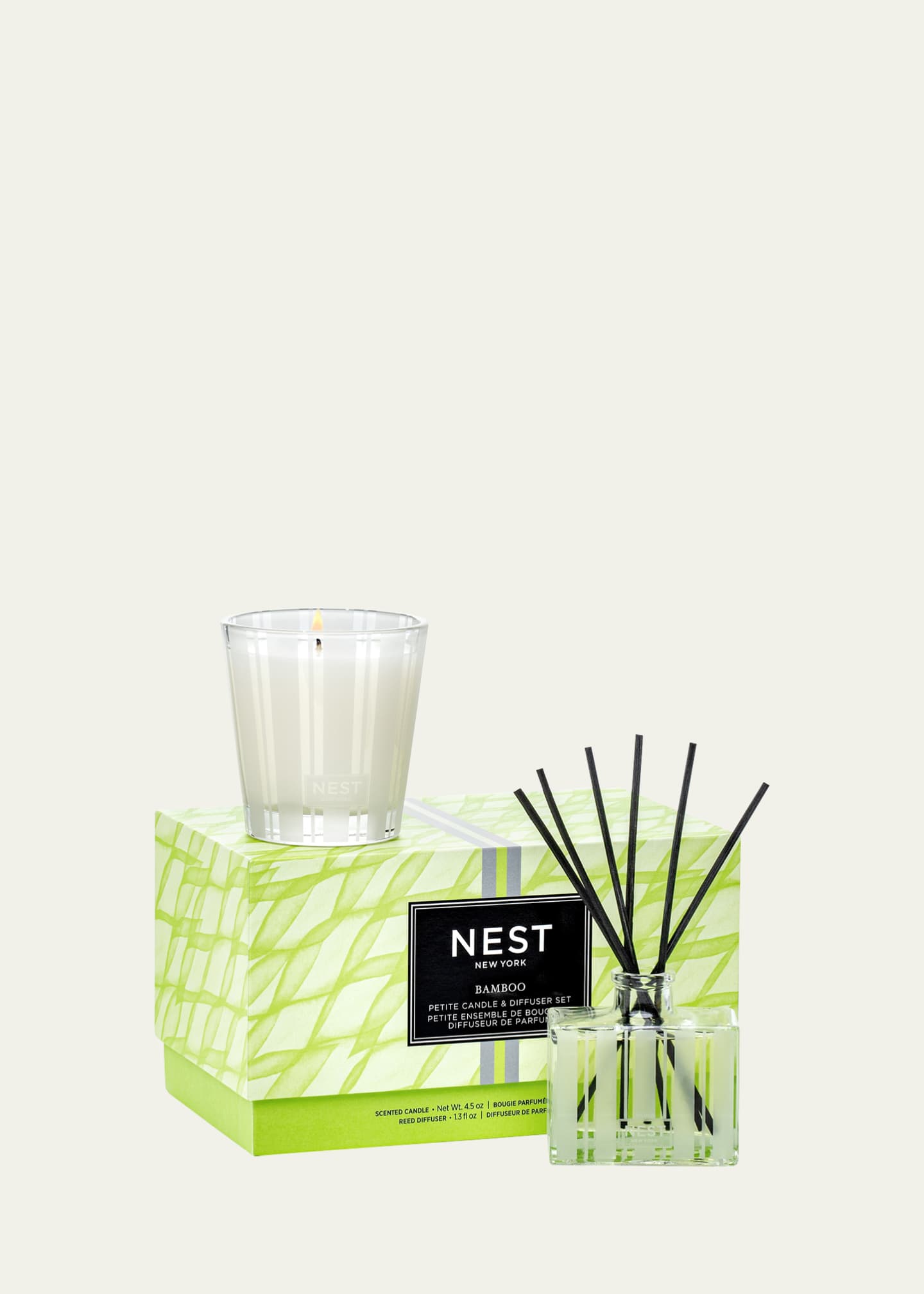NEST New York Bamboo Petite Candle and Diffuser Set Bergdorf Goodman