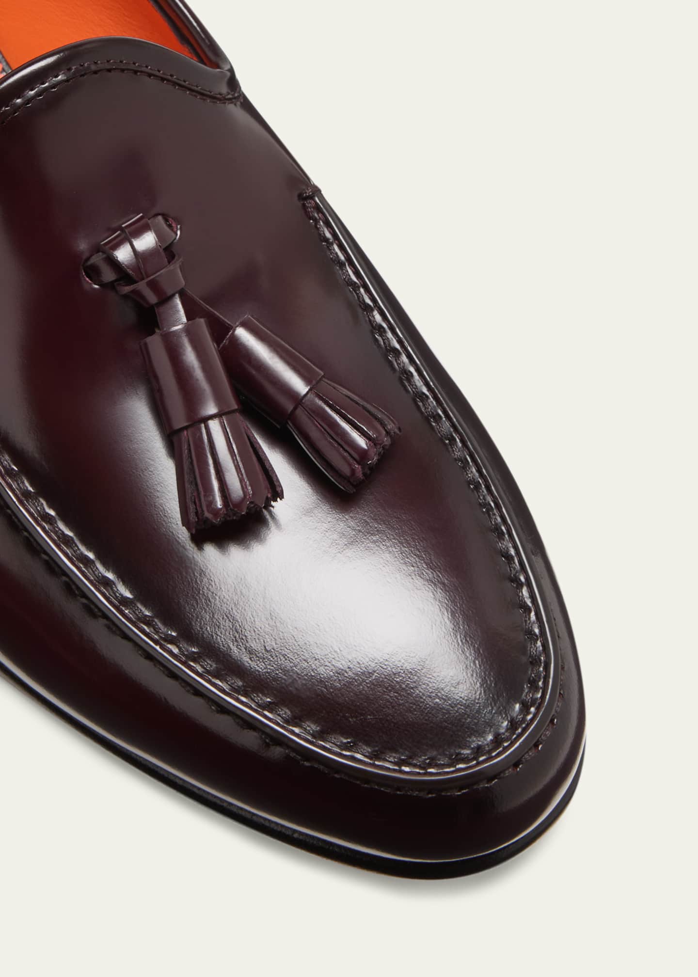 Santoni tassel loafers discount