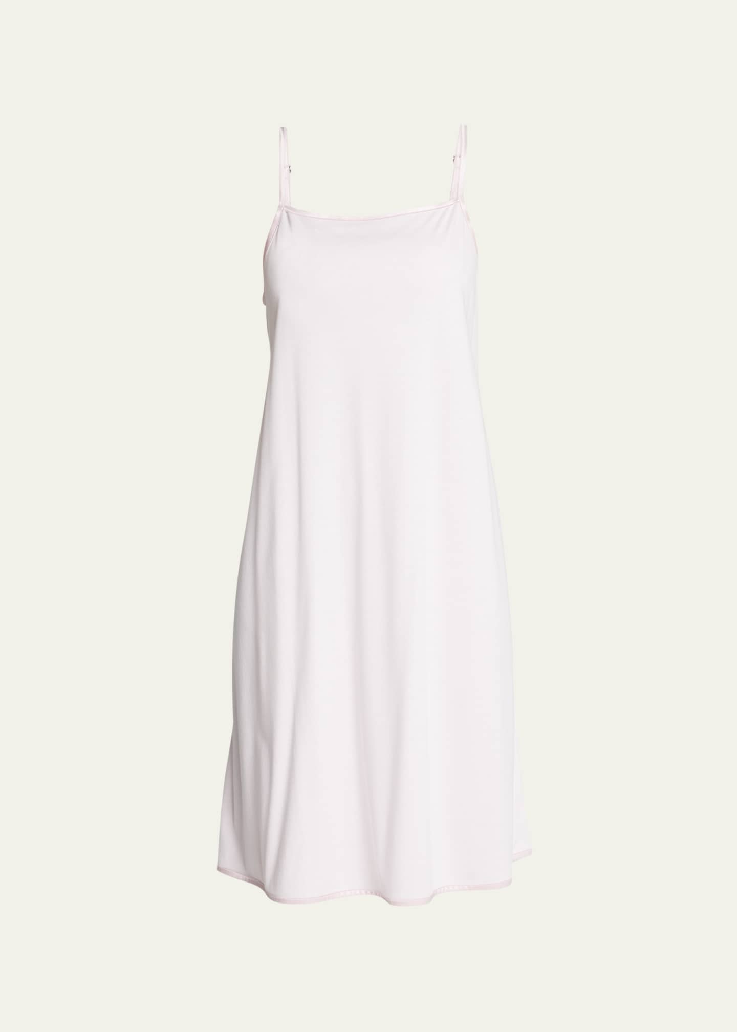 Hanro Cleo Sleeveless SquareNeck Cotton Nightgown Bergdorf Goodman