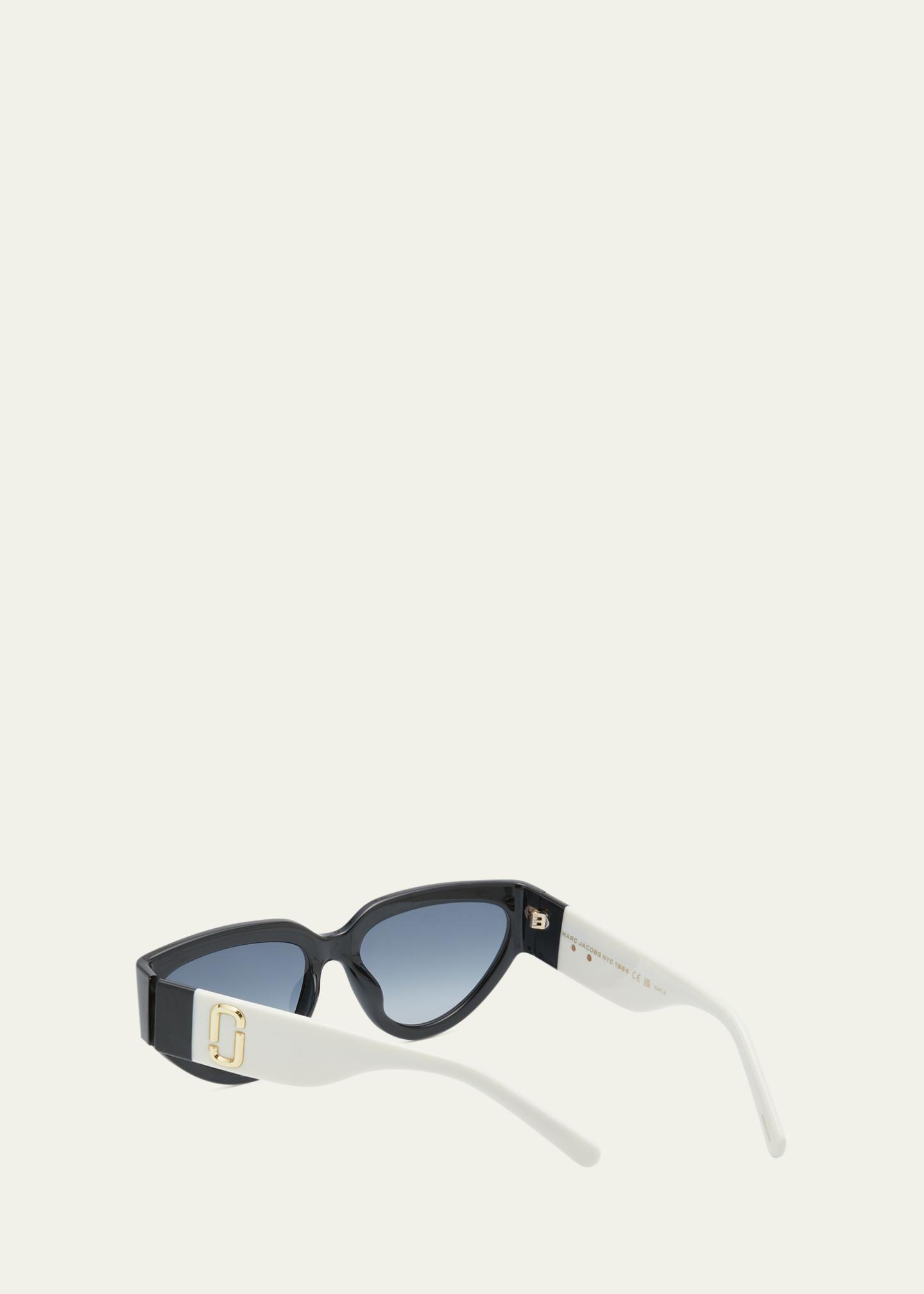 小物 00s archive NY logo cat eye sunglasses Marc Jacobs J Marc Logo Plastic Cat-Eye Sunglasses - Bergdorf Goodman