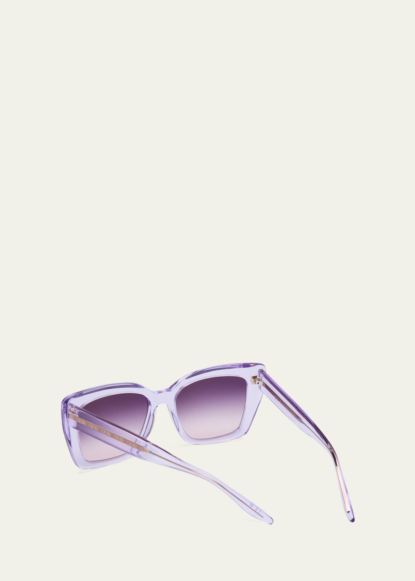 Barton Perreira Devine Square Acetate & Titanium Sunglasses Image 3 of 4