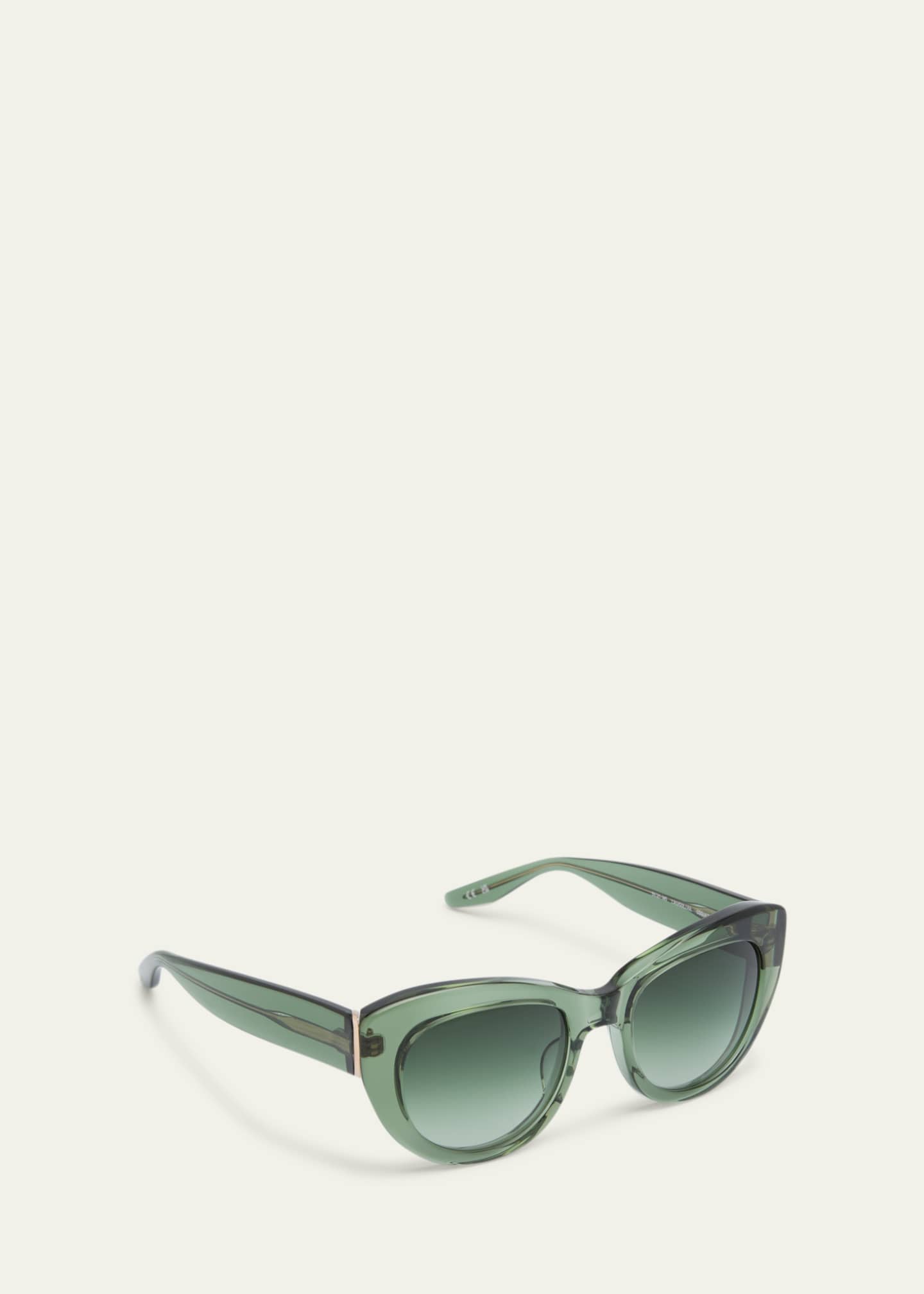 Barton Perreira Coquette Gradient Green Acetate Cat-Eye Sunglasses ...