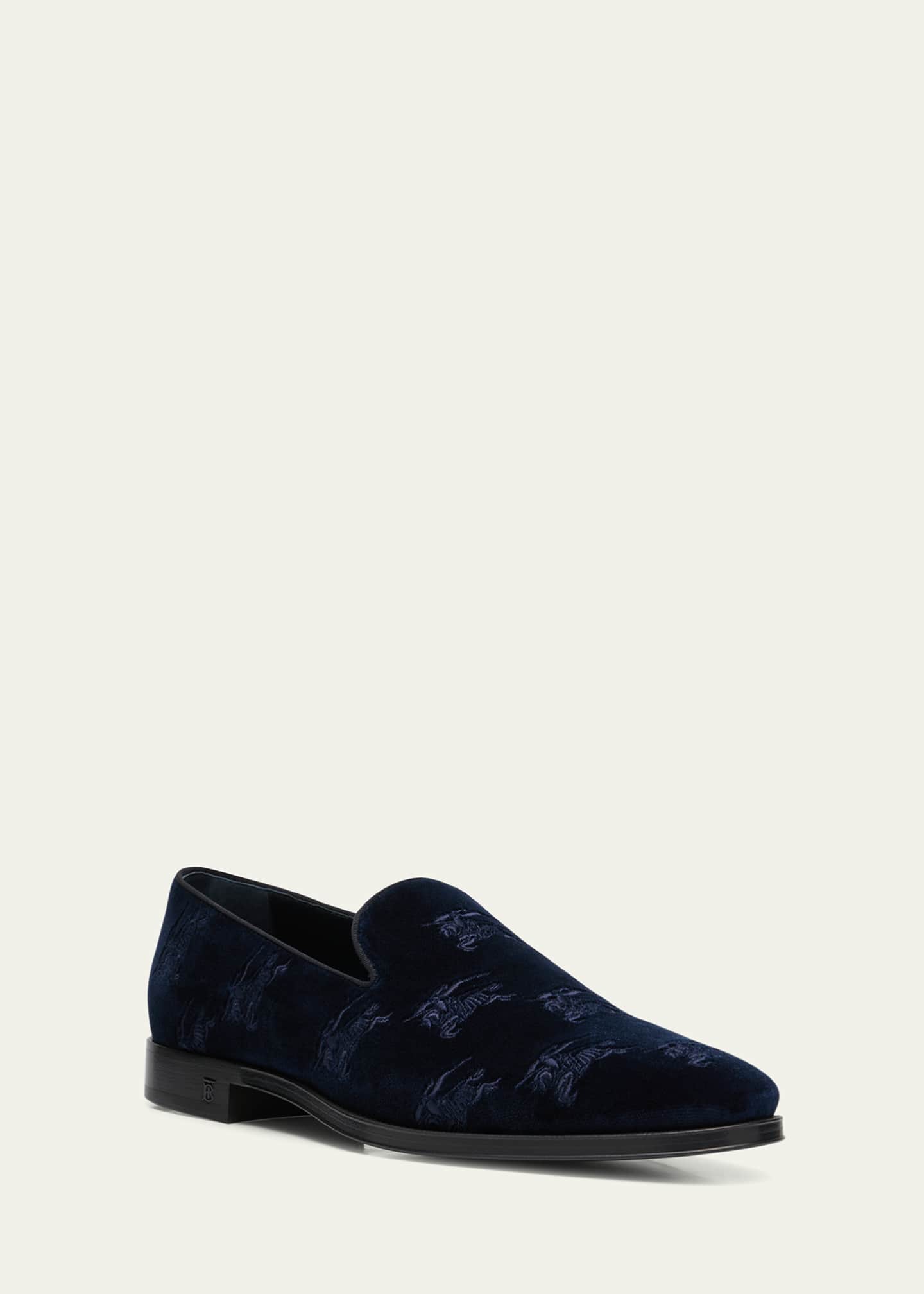 Burberry online velvet shoes