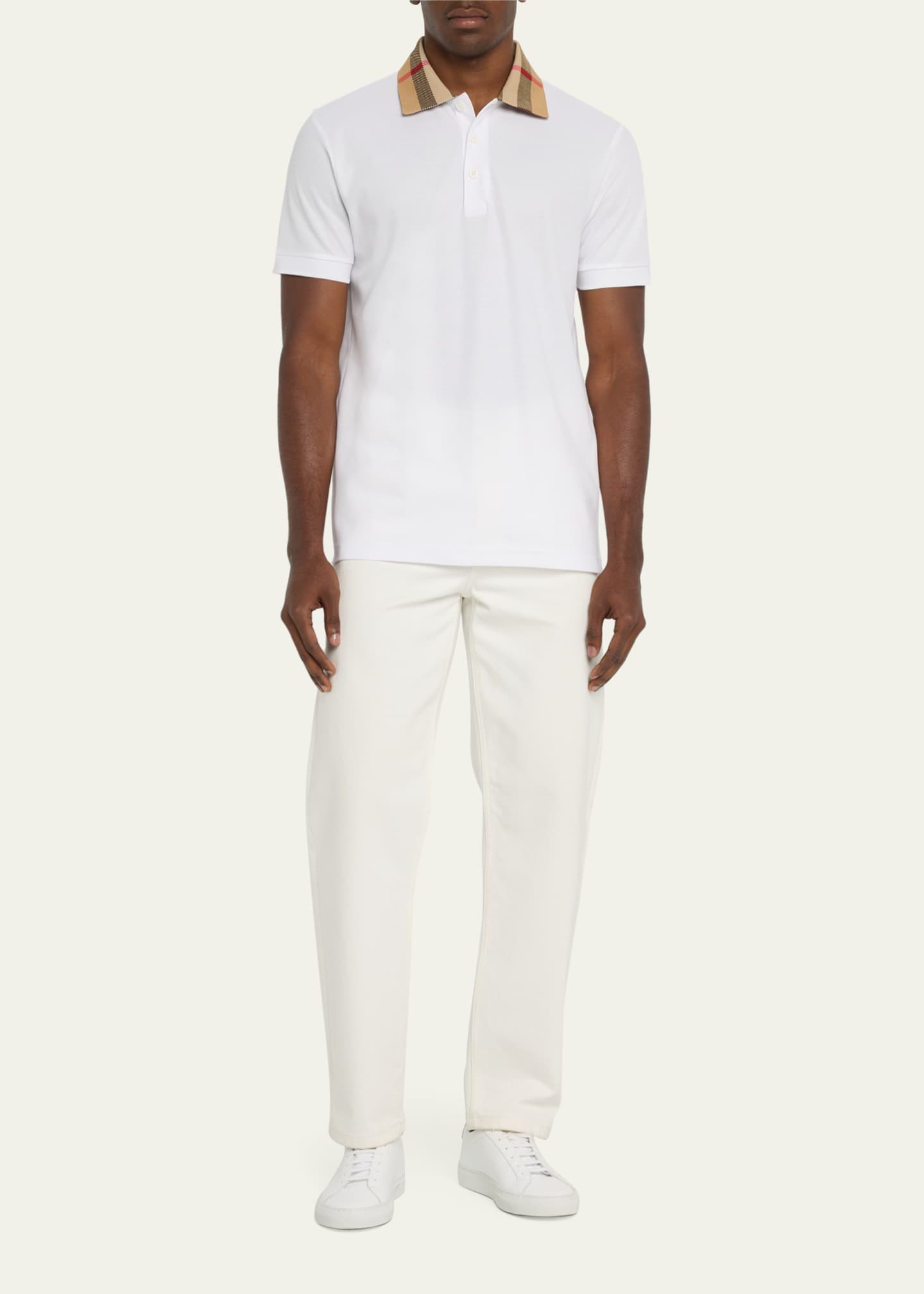 Burberry pique polo men's best sale