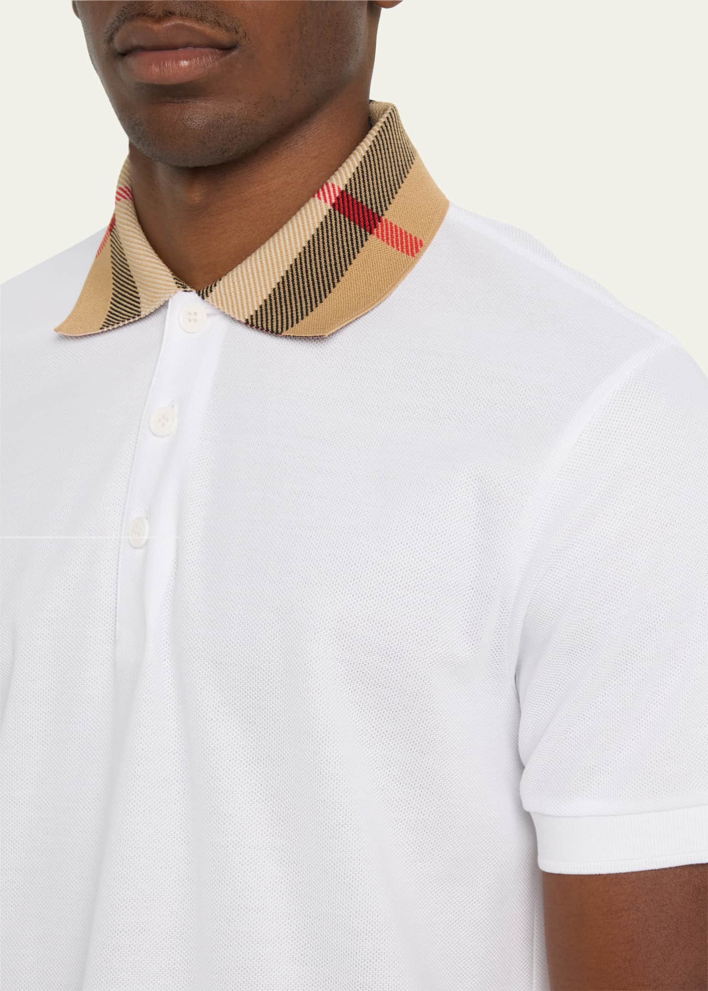 Burberry Men's Eddie TB-Logo Polo Shirt - Bergdorf Goodman