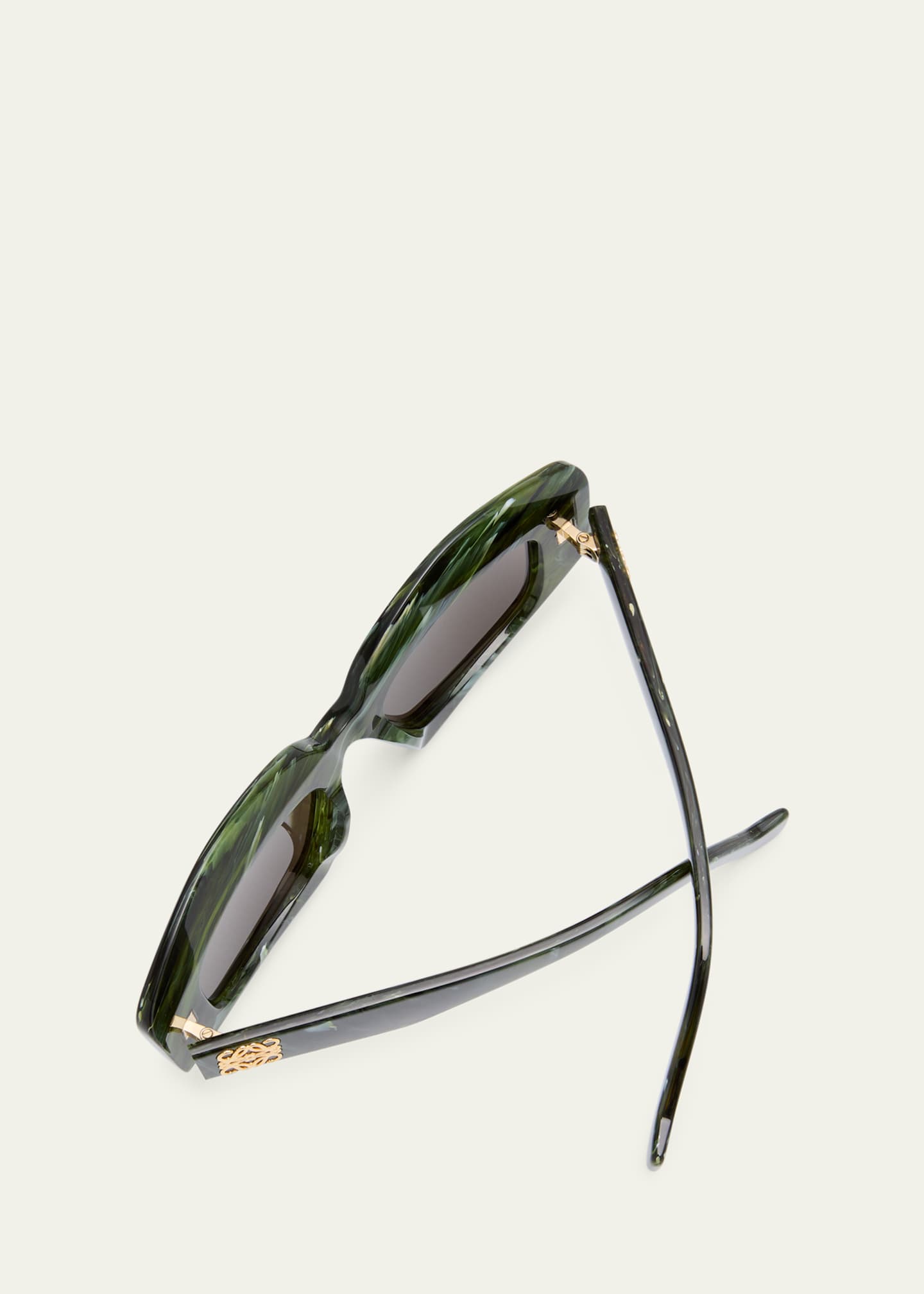 Oversized Square Frame Acetate Sunglasses, Emerald Green Glasses. Sunglasses  Jewelry. Luxury Eyewear.