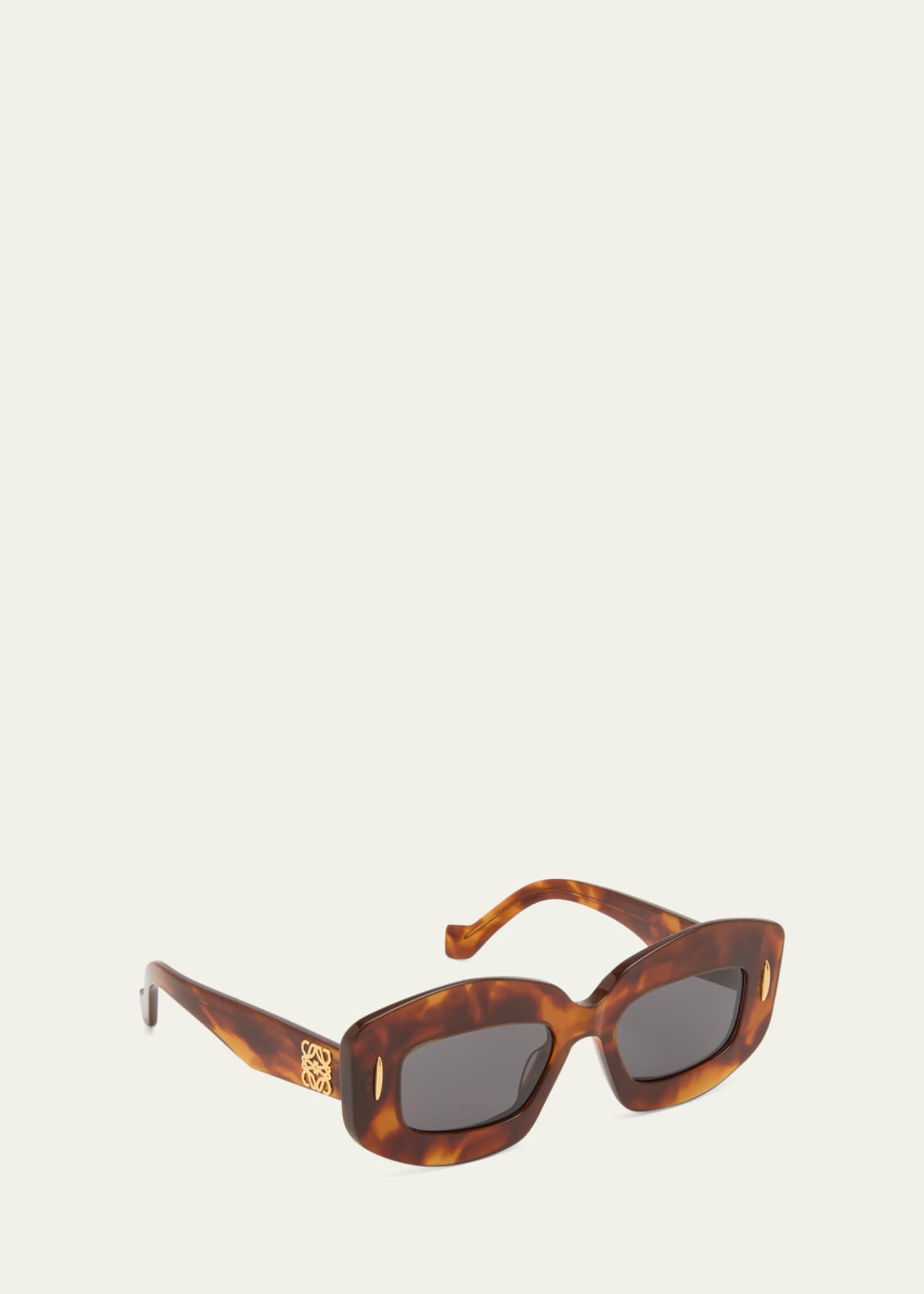 Loewe Anagram Plastic Rectangle Sunglasses Bergdorf Goodman
