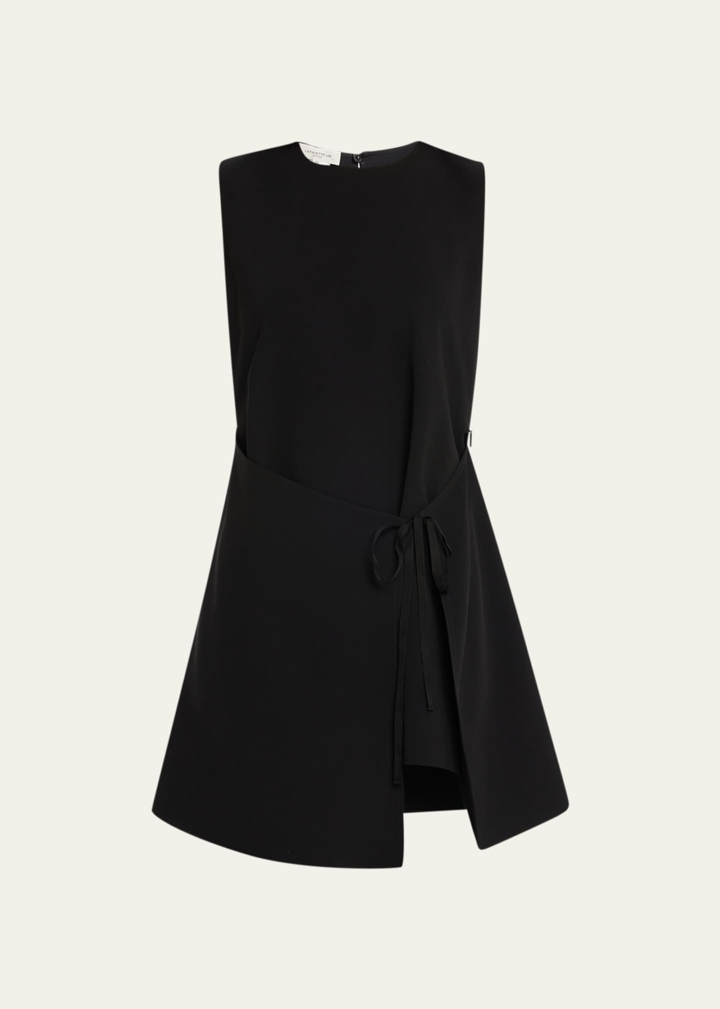 Lafayette 148 New York Finese Crepe TieFront Tunic Bergdorf Goodman