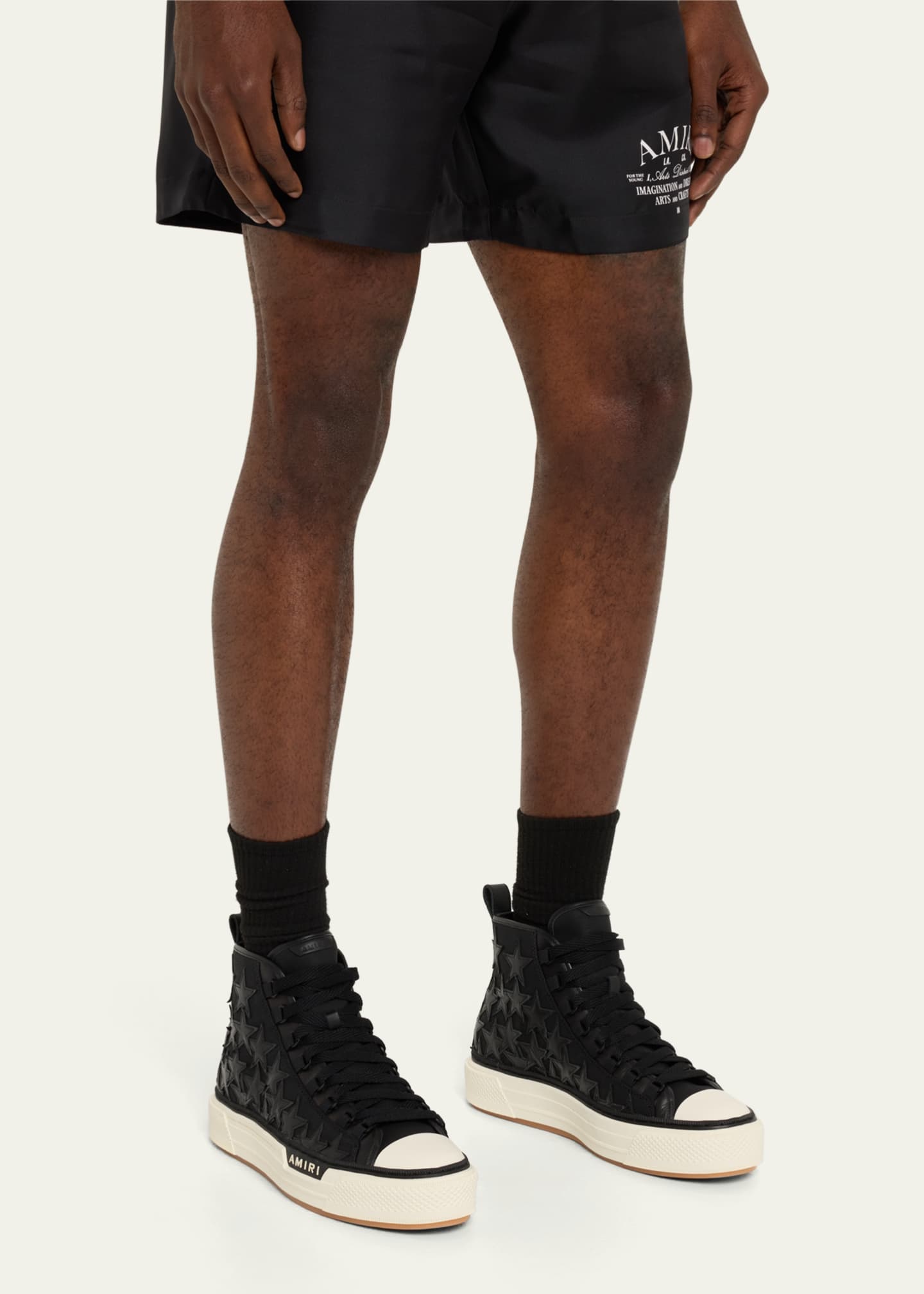 Amiri Men s Stars Court High Top Sneakers Bergdorf Goodman
