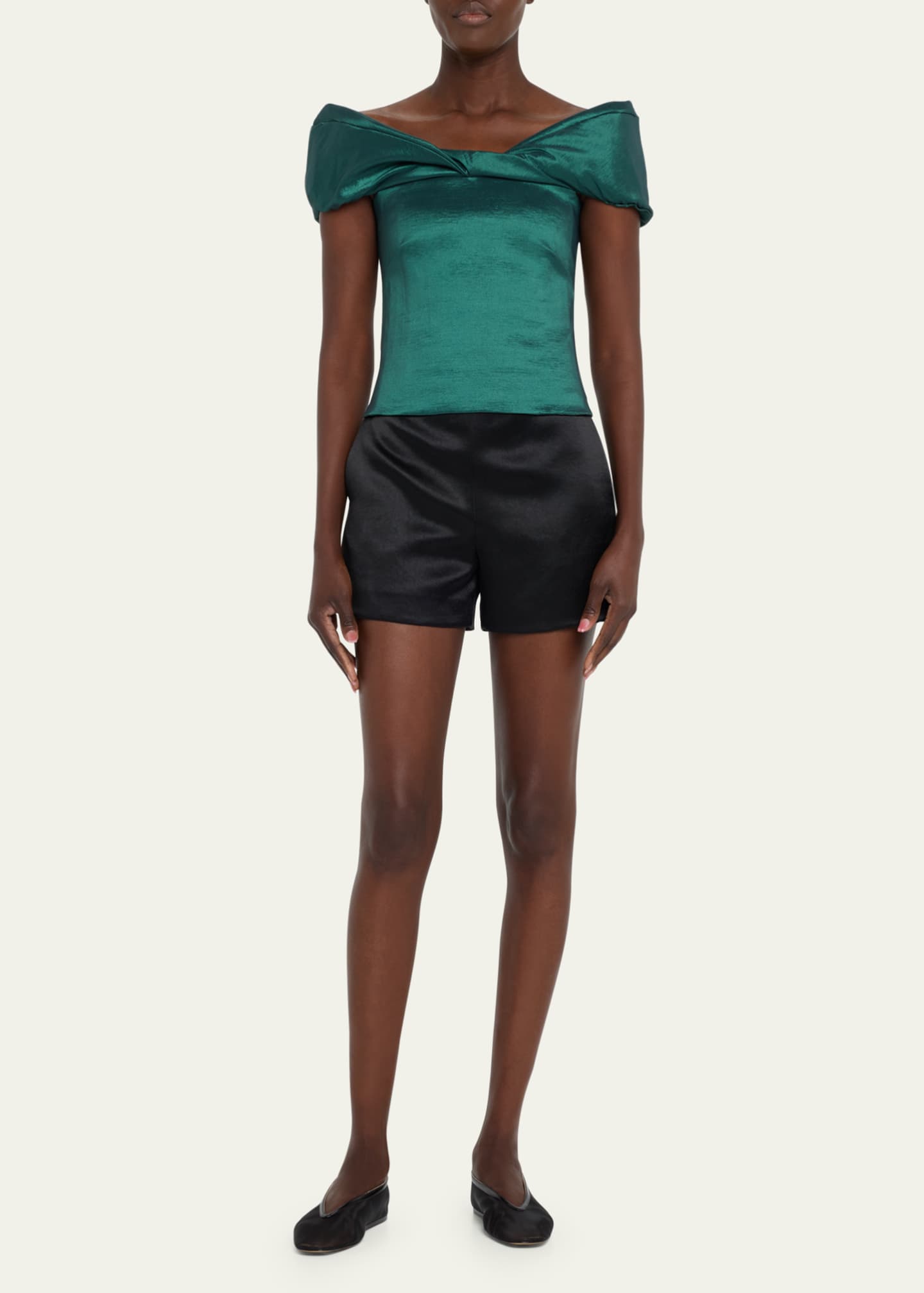 Kika Vargas Kristin Twisted OffShoulder Top Bergdorf Goodman