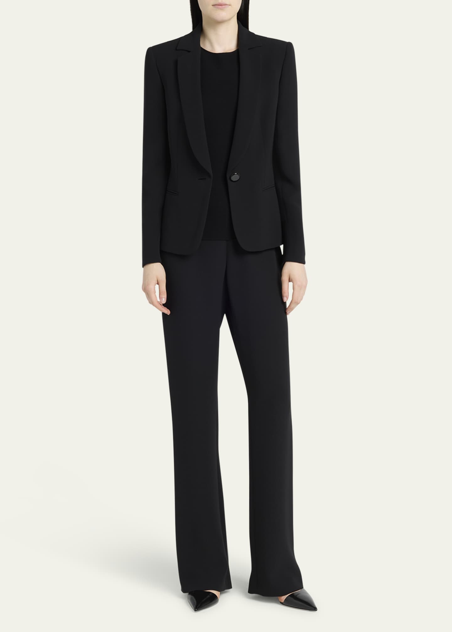 Giorgio Armani Cady Tailored Blazer Jacket Image 2 of 5